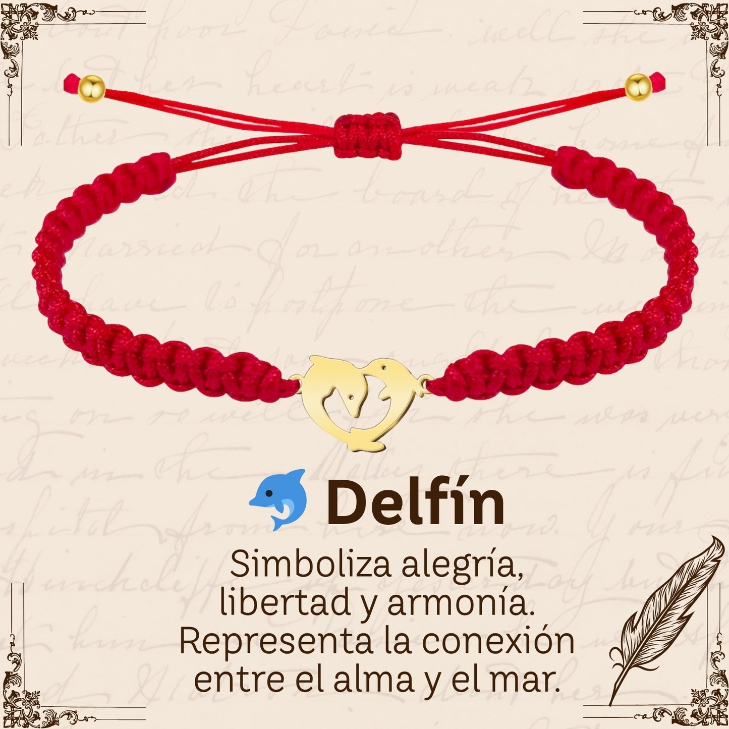 Pulsera Hilo Destino Roja Hecho a Mano 🧵 con Amuleto de Suerte y Protección 🍀 en Acero Inoxidable 💎