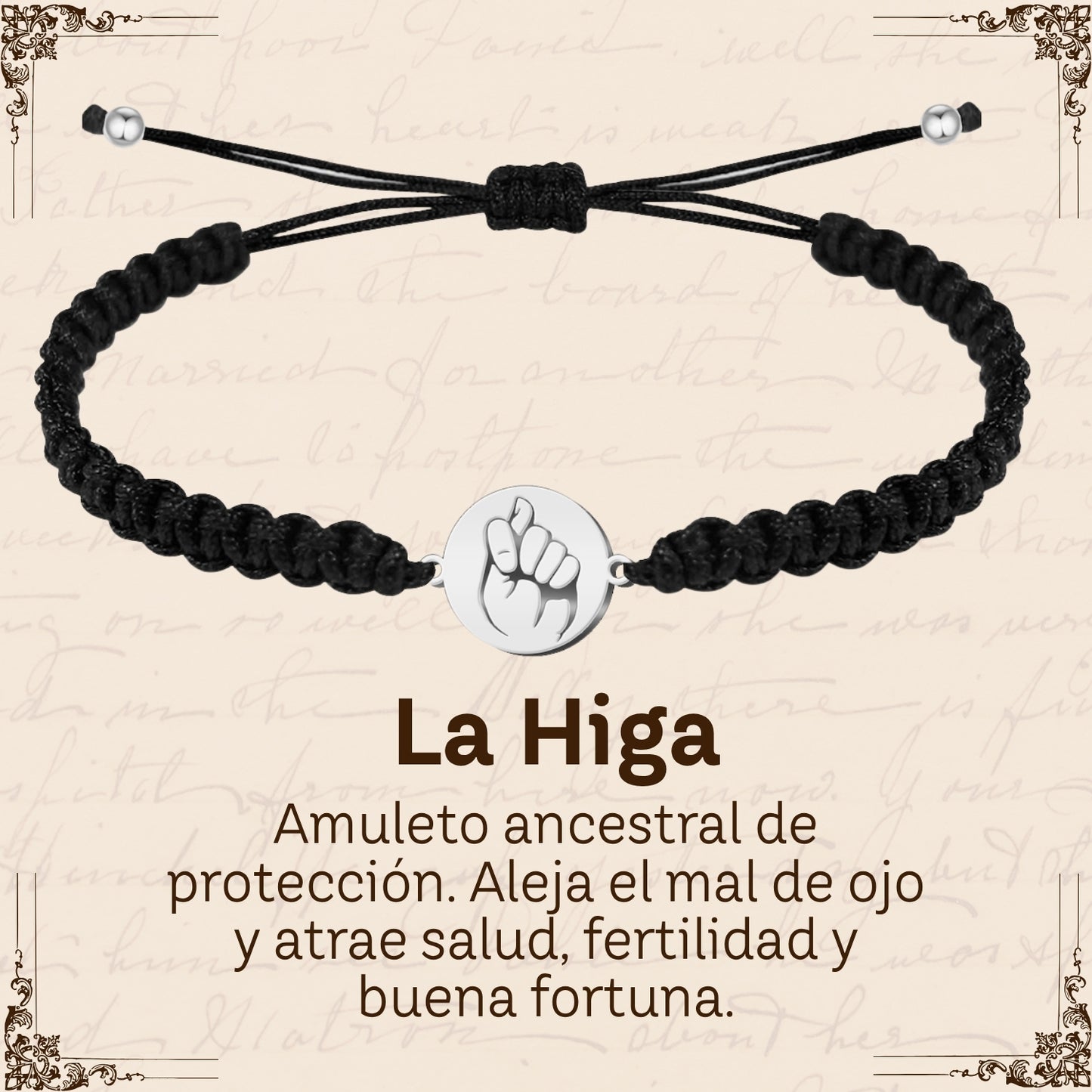 Pulsera Hilo Destino Hecho a Mano 🧵 con Amuleto de Suerte y Protección 🍀 en Acero Inoxidable 💎