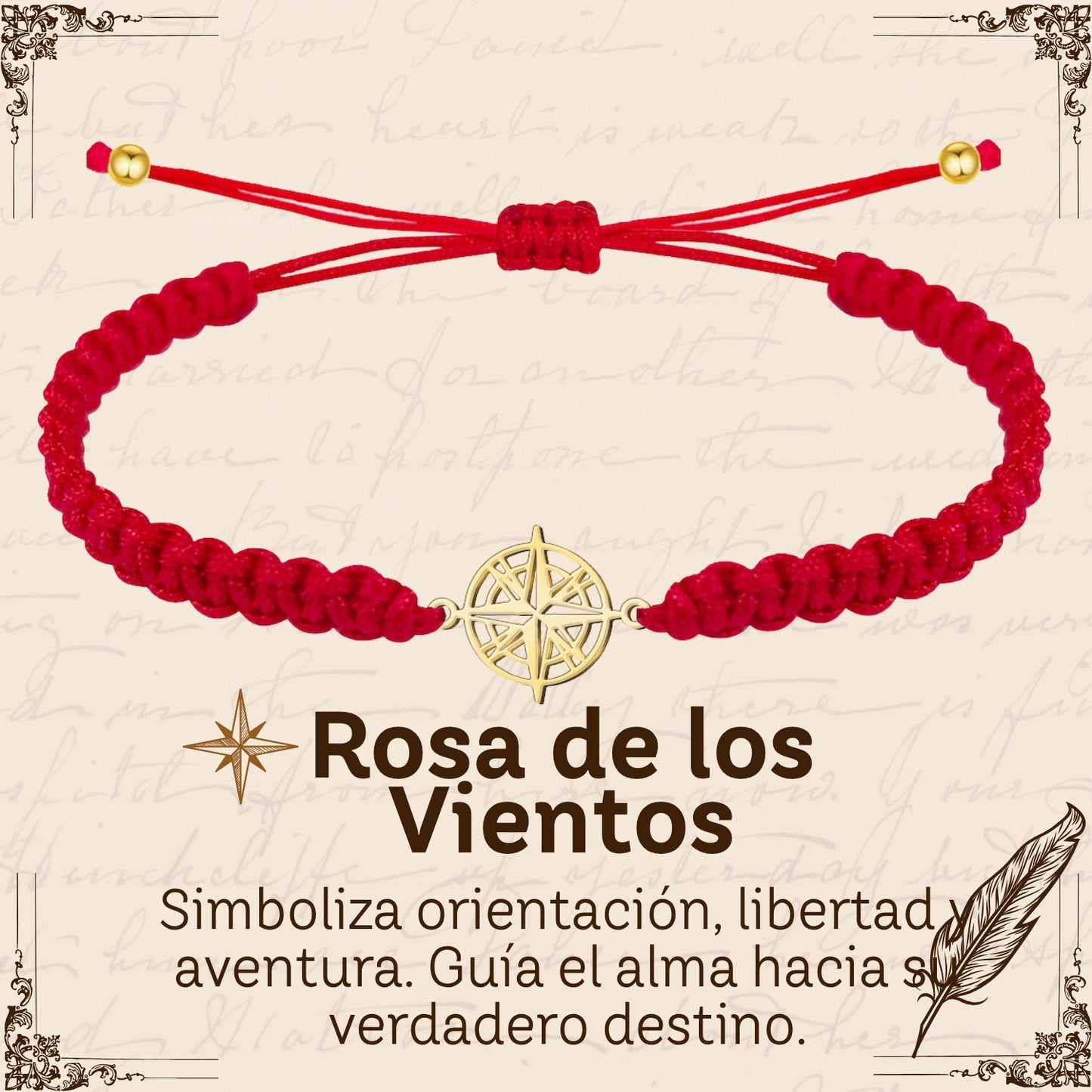 Pulsera Hilo Destino Roja Hecho a Mano 🧵 con Amuleto de Suerte y Protección 🍀 en Acero Inoxidable 💎
