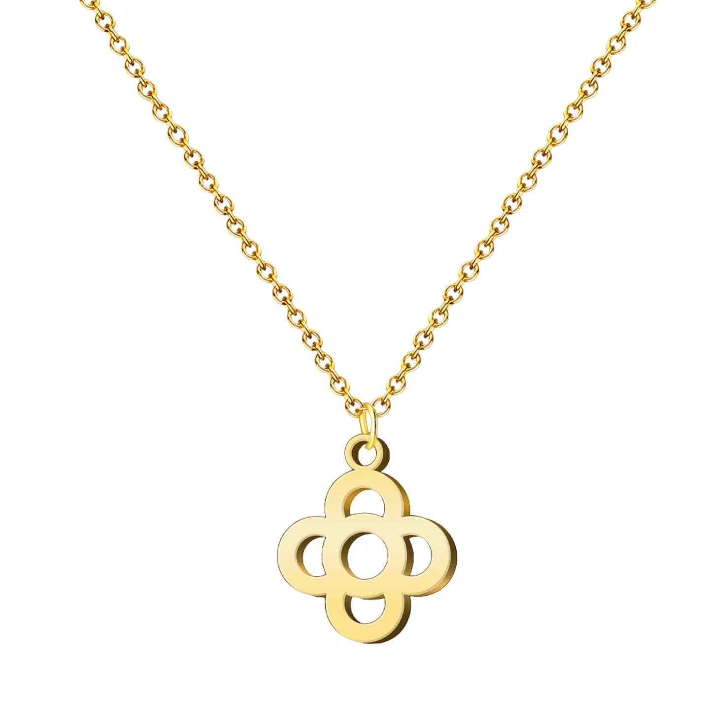 Colgante Flor de Barcelona Acero Dorado