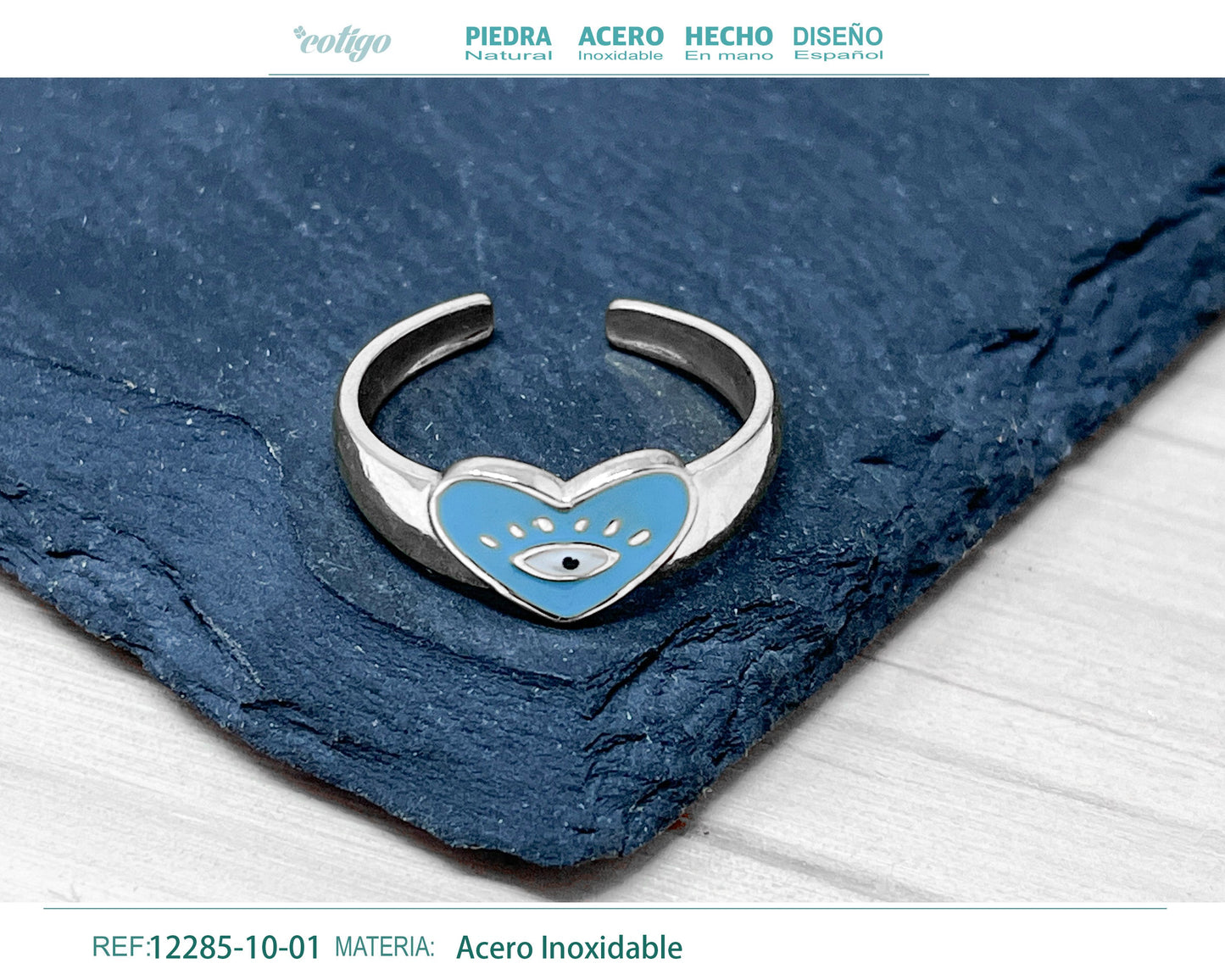 Anillo Acero de Ojo Turco