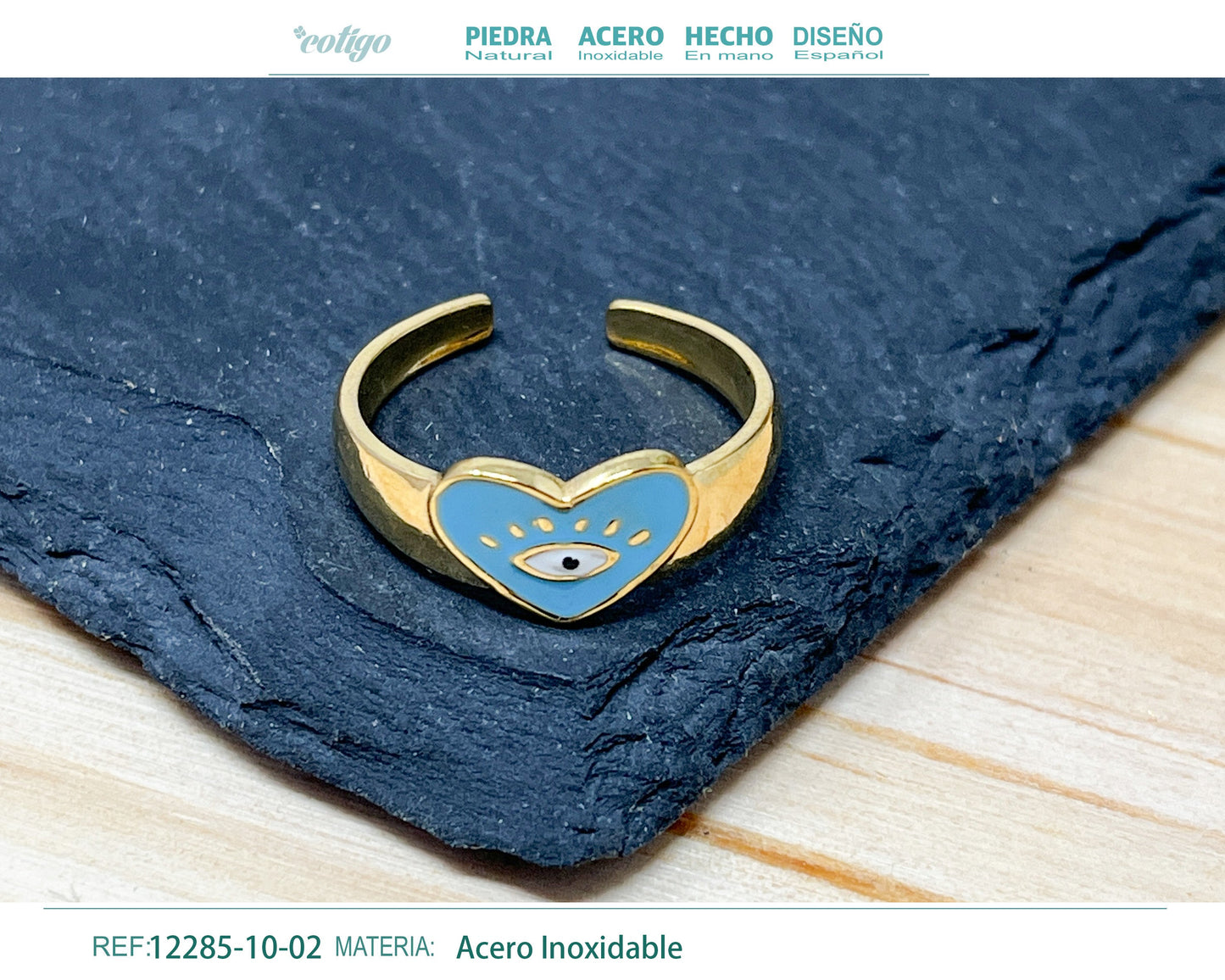 Anillo Acero de Ojo Turco