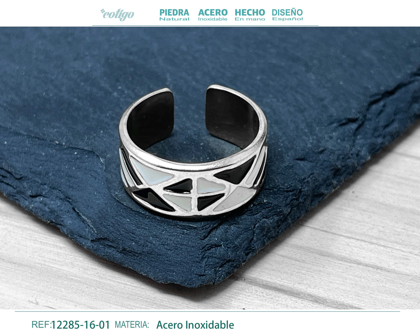 Anillo Acero de Ojo Turco
