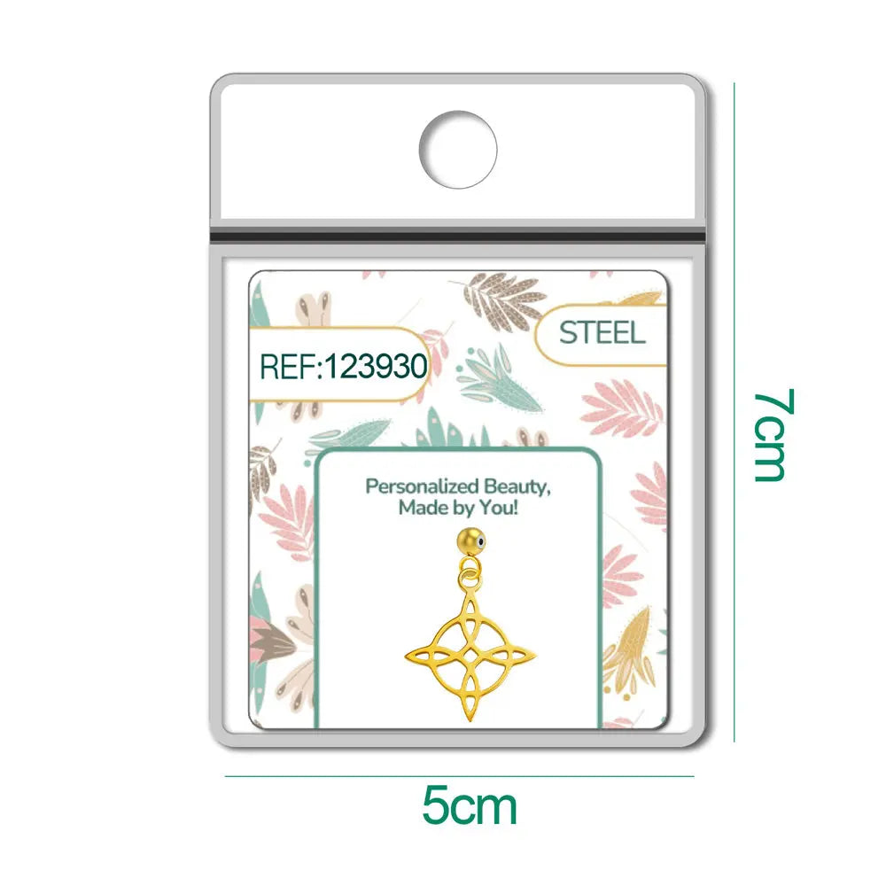 CHARM Acero Inoxidable color Dorado -con Bola de Goma - cotigo