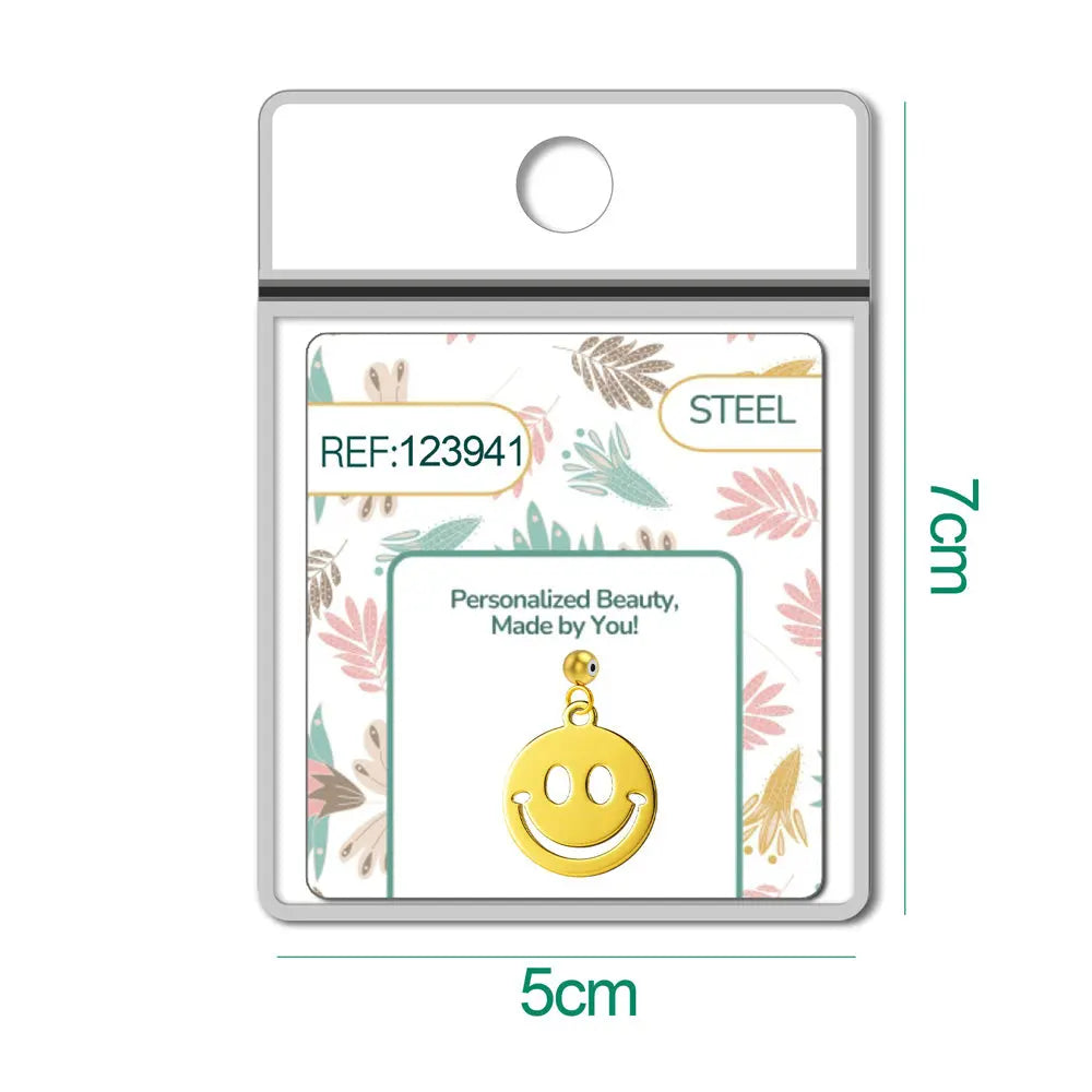 CHARM Acero Inoxidable color Dorado -con Bola de Goma - cotigo