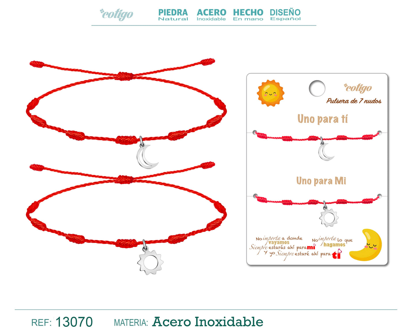 pulsera de 7 nudos