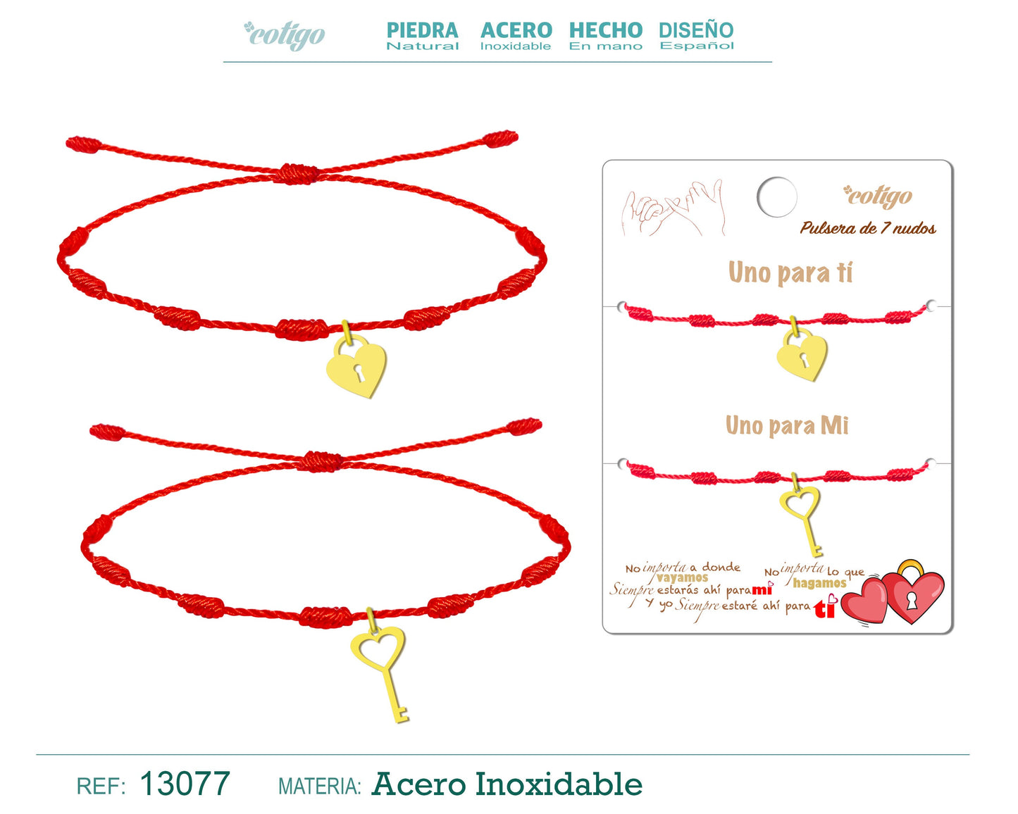 pulsera de 7 nudos