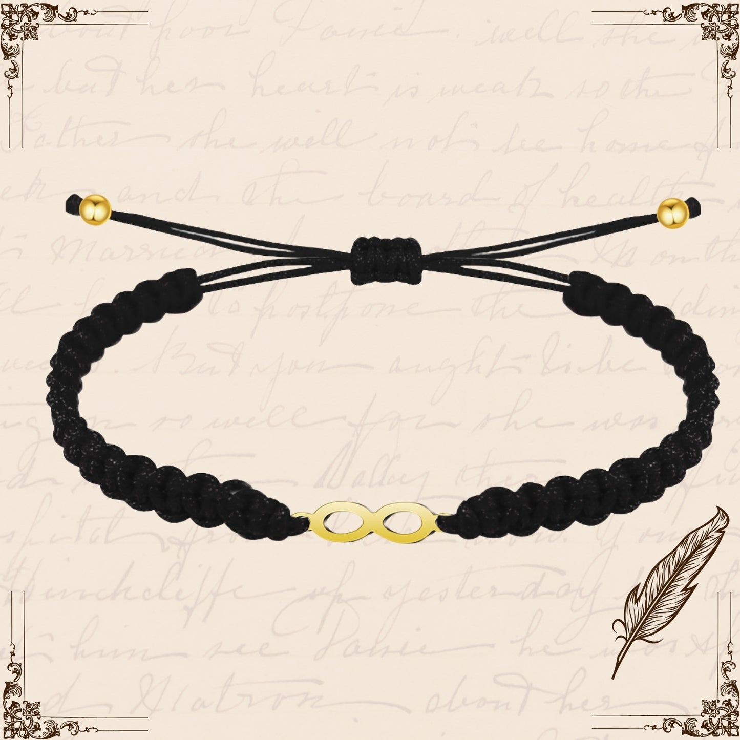 Pulsera Hilo Destino Rojo-Infinito Plateado