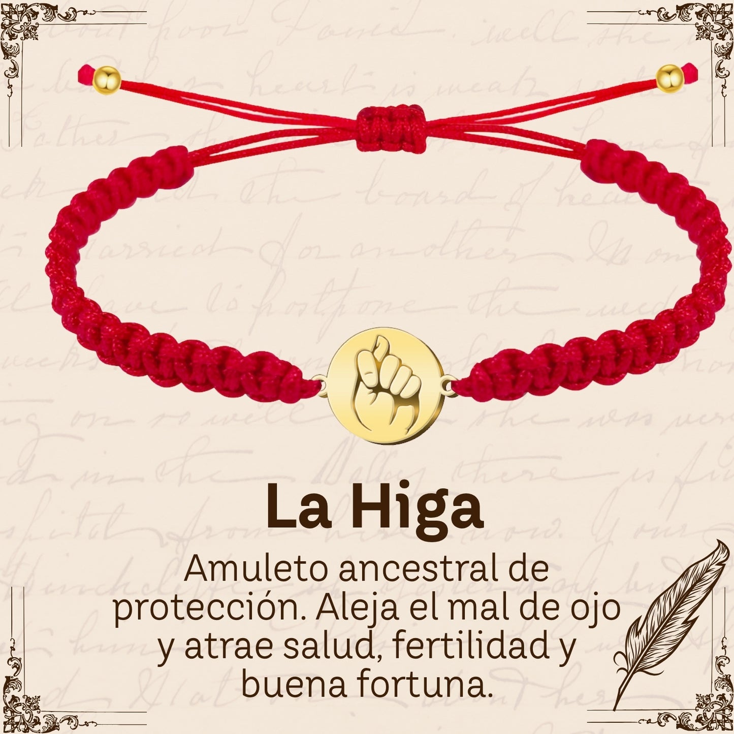 Pulsera Hilo Destino Roja Hecho a Mano 🧵 con Amuleto de Suerte y Protección 🍀 en Acero Inoxidable 💎