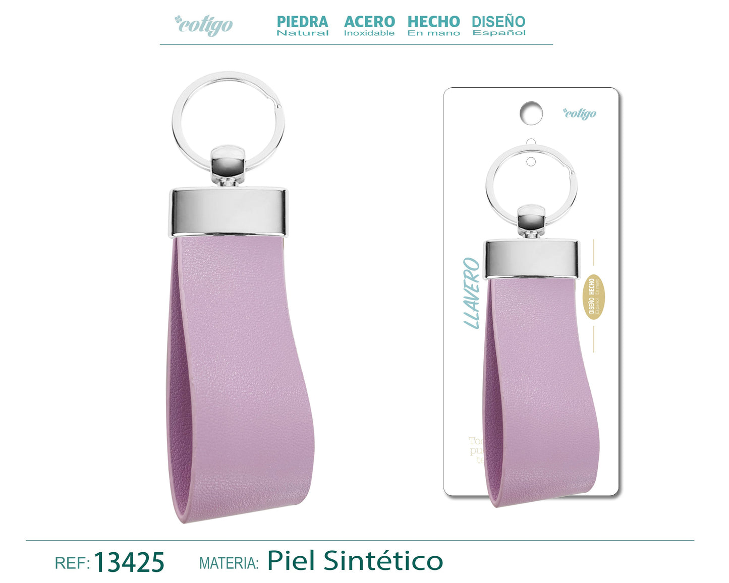 Llavero Cuero sintética