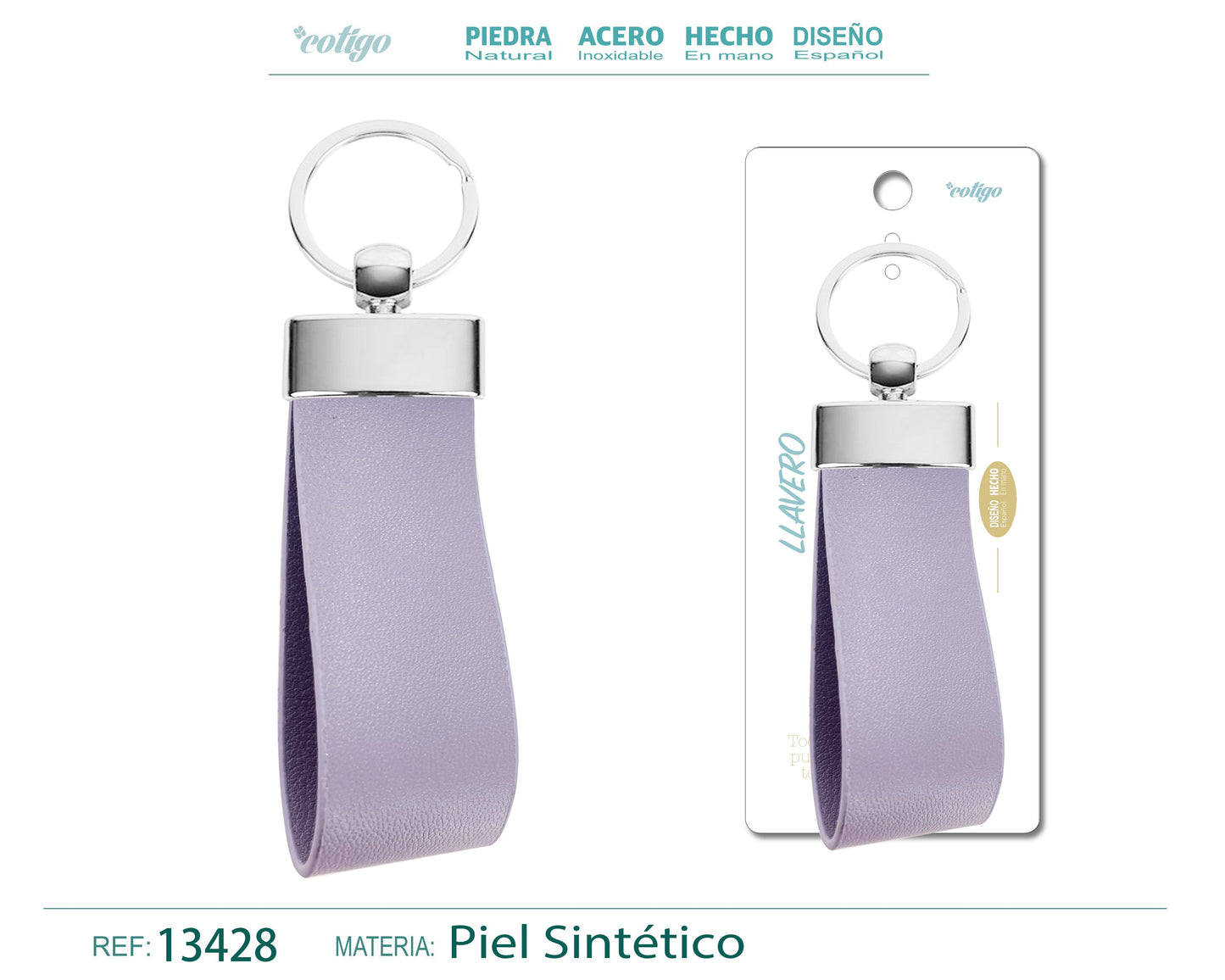 Llavero Cuero sintética