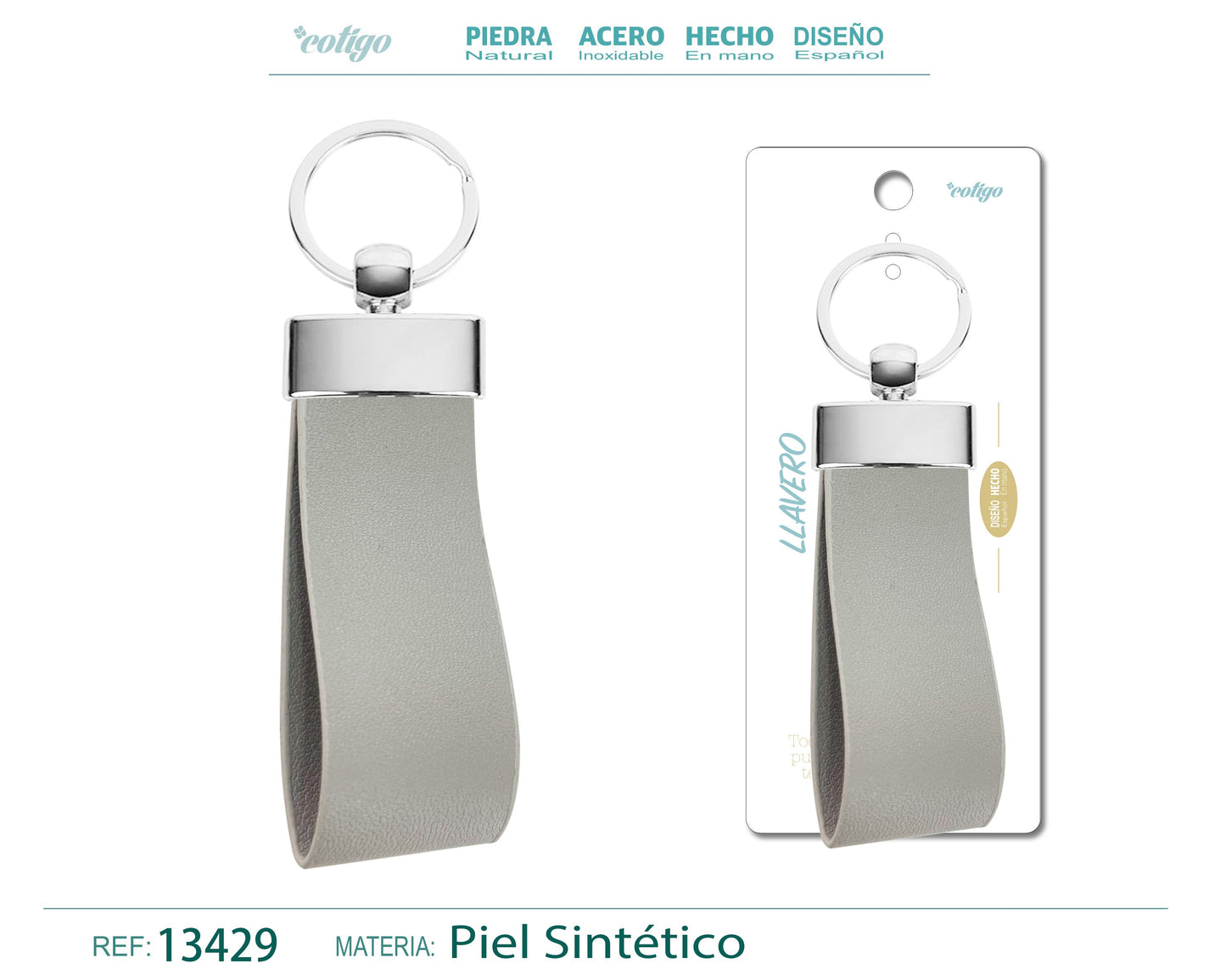 Llavero Cuero sintética