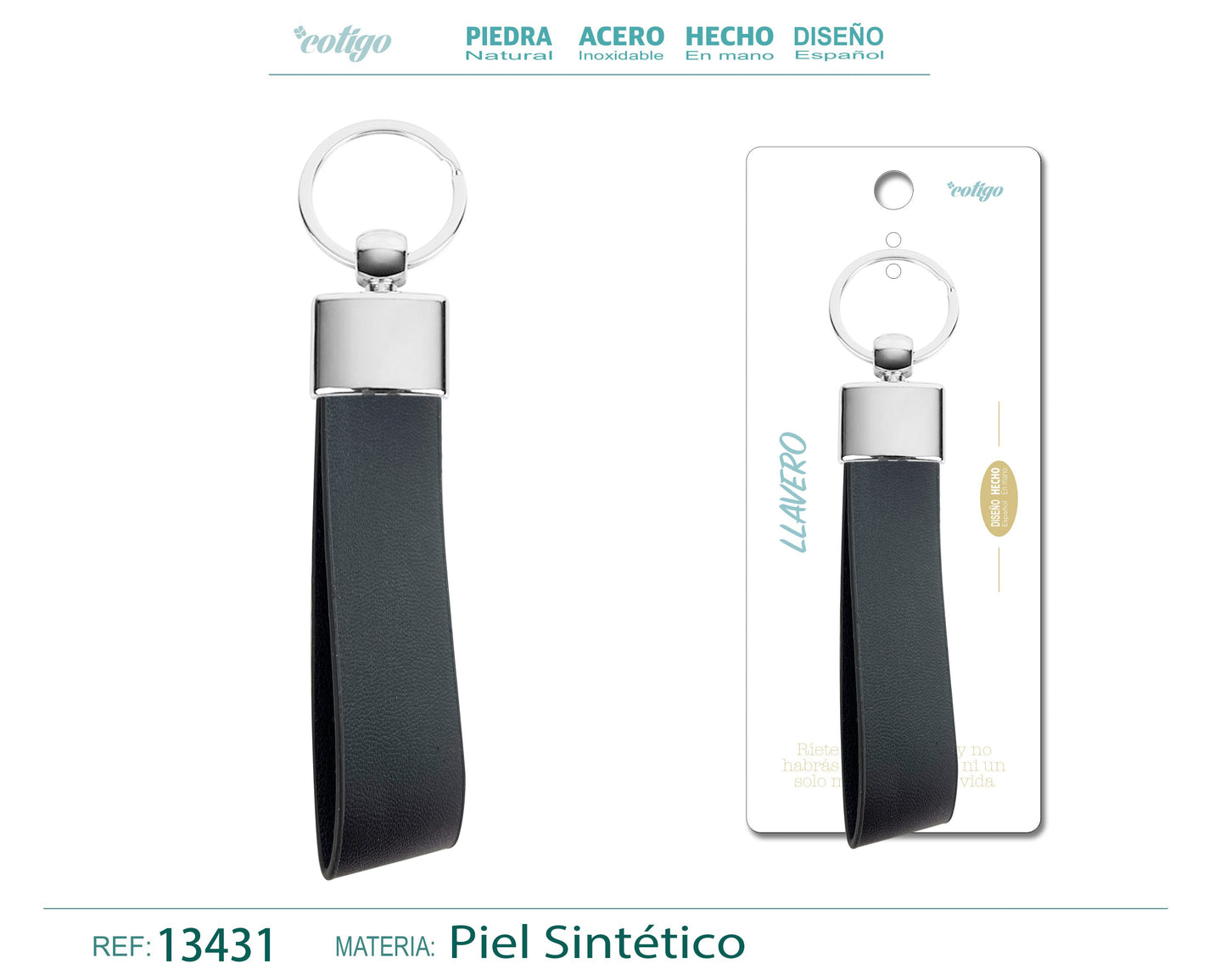 Llavero Cuero sintética
