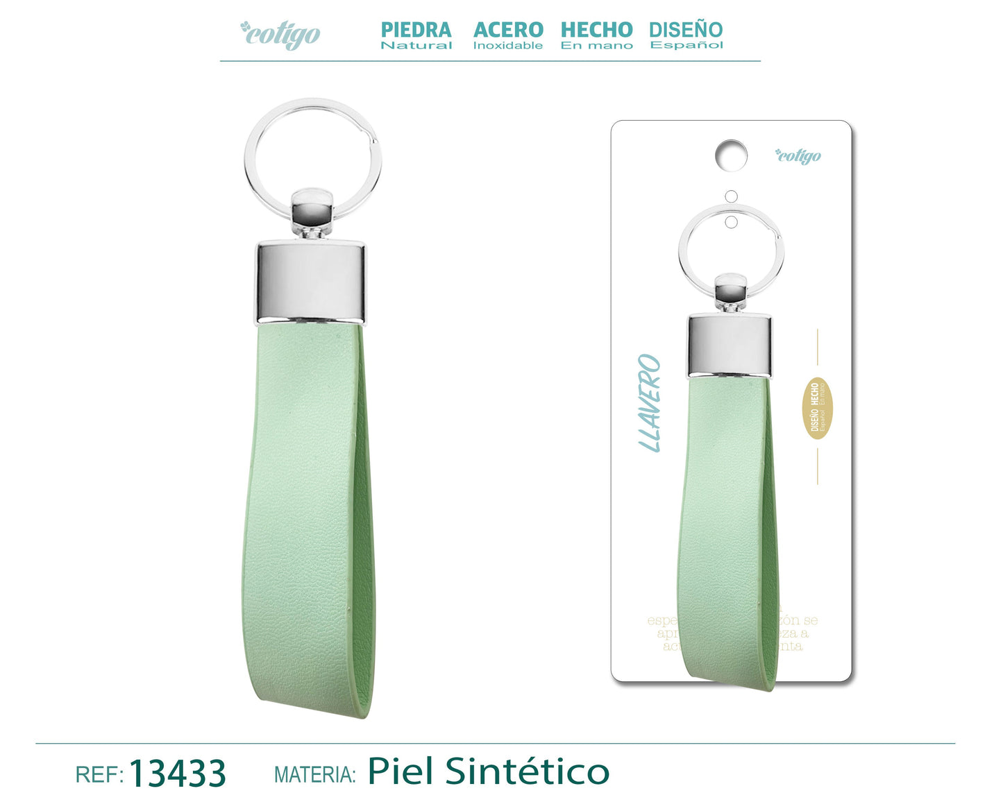 Llavero Cuero sintética