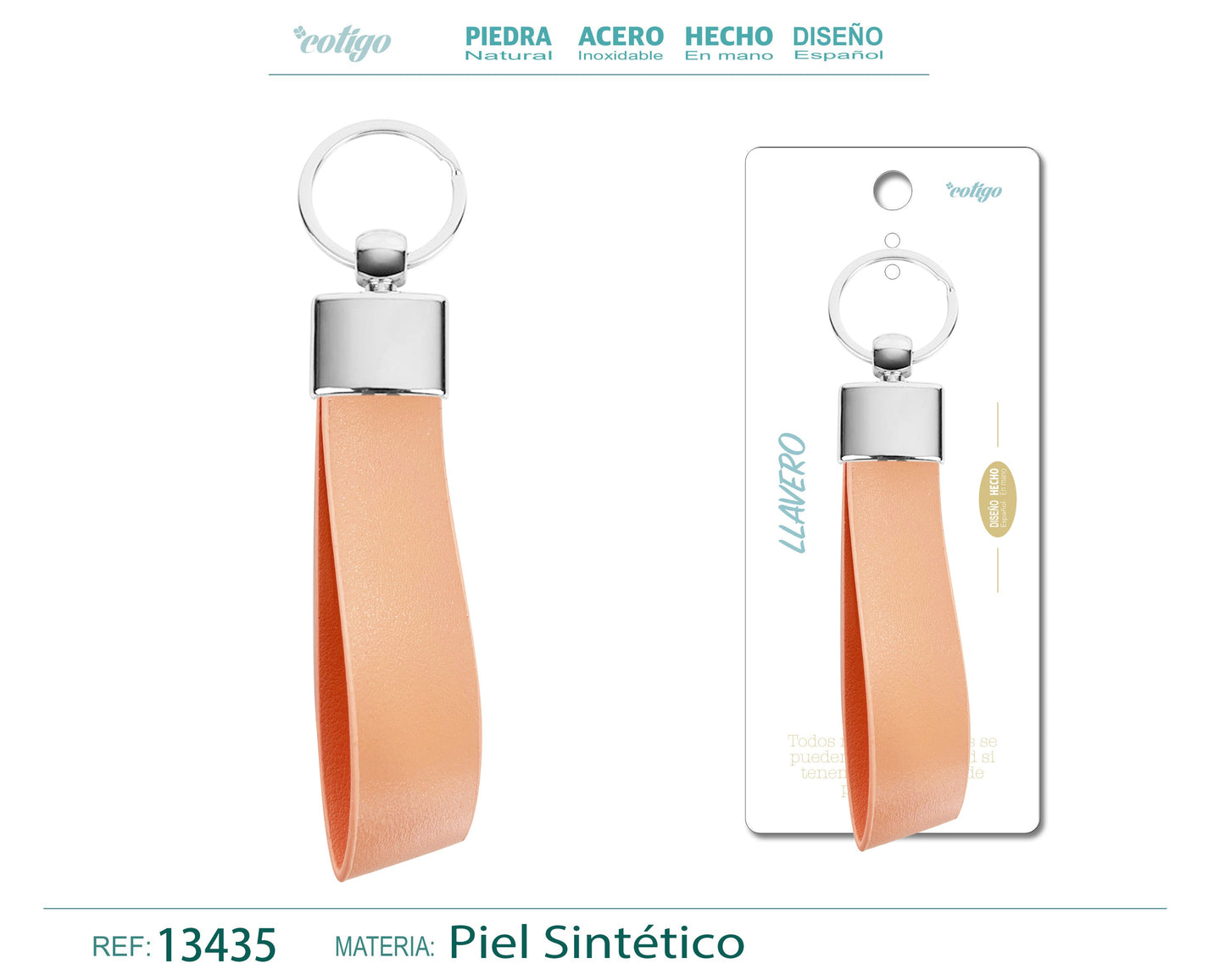 Llavero Cuero sintética