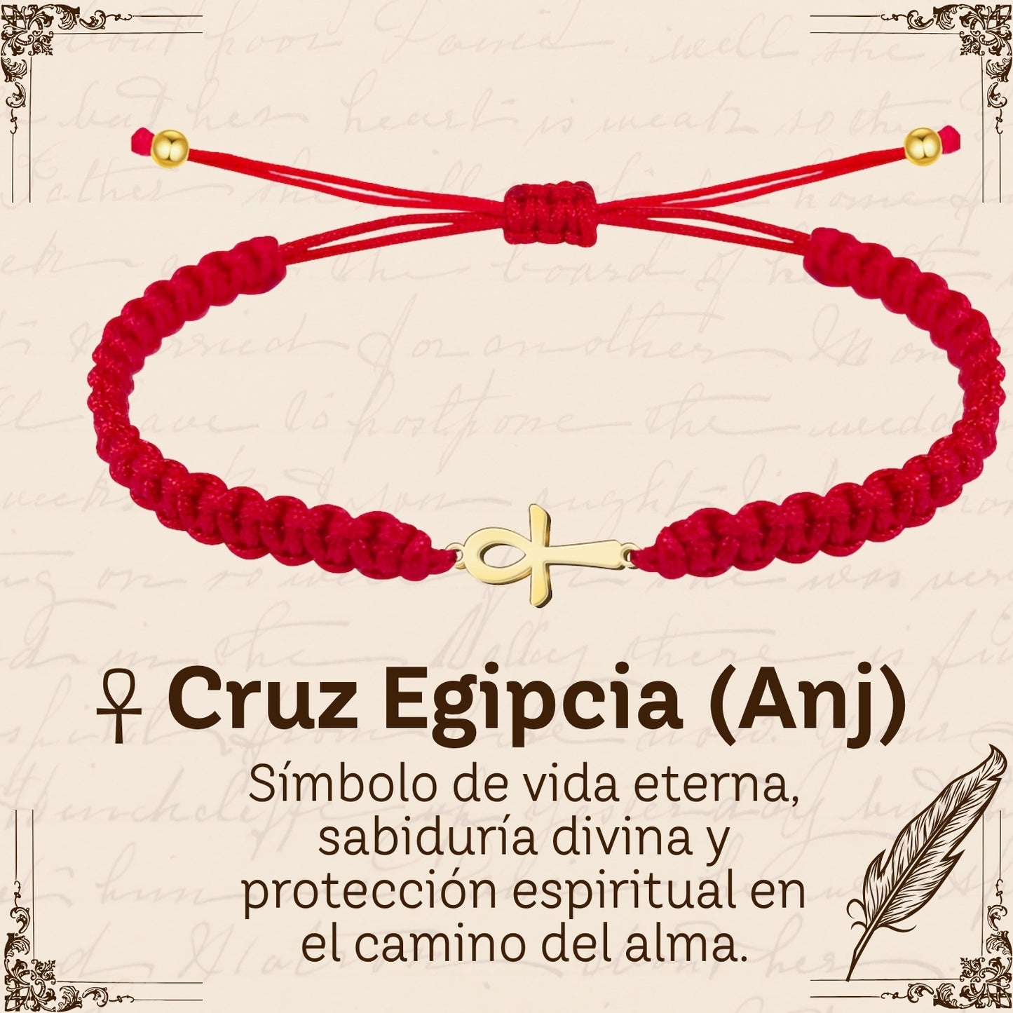 Pulsera Hilo Destino Roja Hecho a Mano 🧵 con Amuleto de Suerte y Protección 🍀 en Acero Inoxidable 💎
