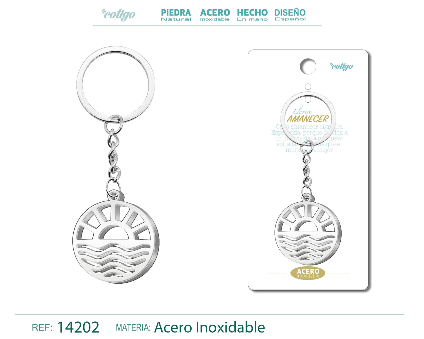 Llavero de Amanecer Acero