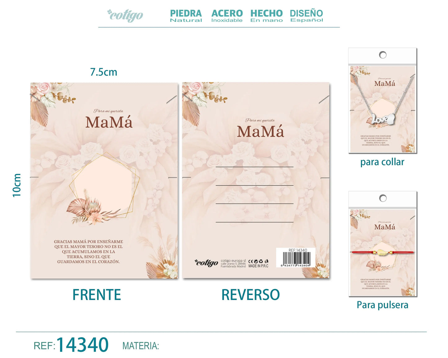 Tarjeta felicitación para Mamá - cotigo