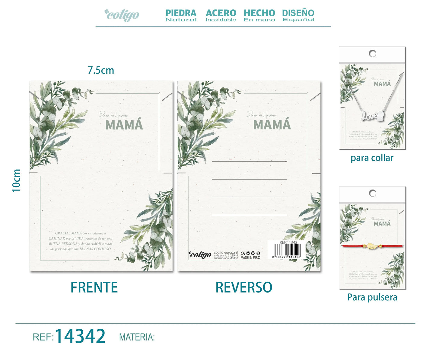 Tarjeta felicitación para Mamá - cotigo