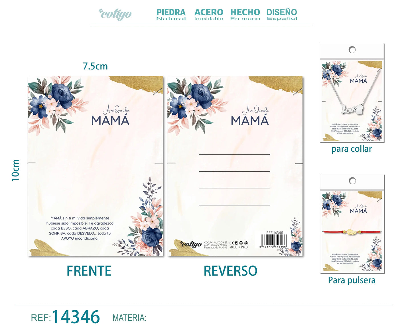 Tarjeta felicitación para Mamá - cotigo