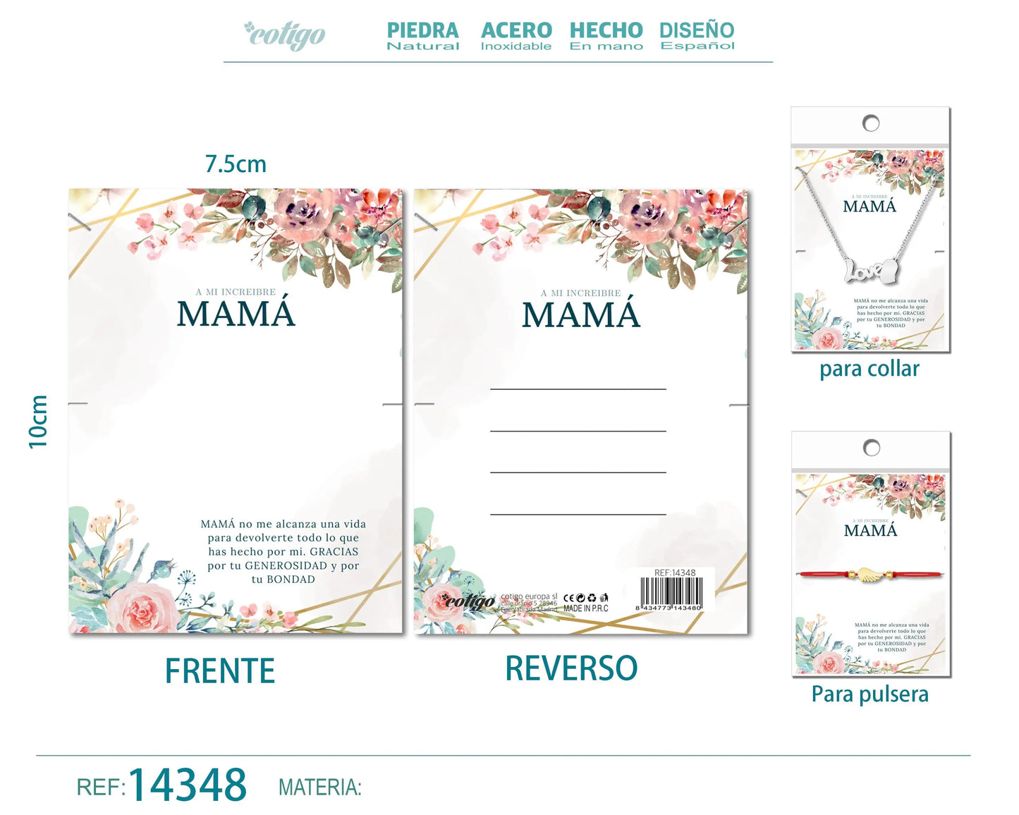 Tarjeta felicitación para Mamá - cotigo