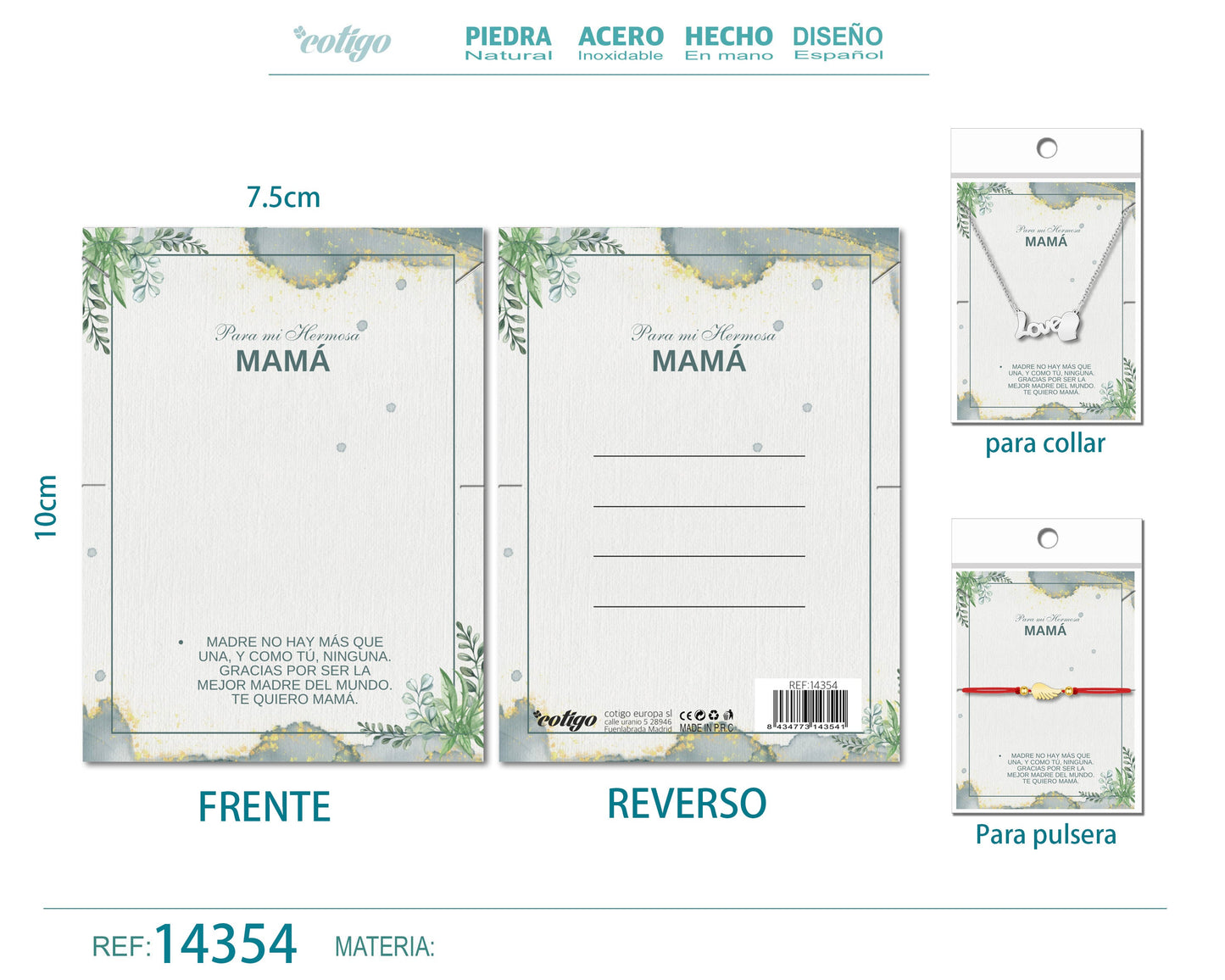 Tarjeta felicitación para Mamá