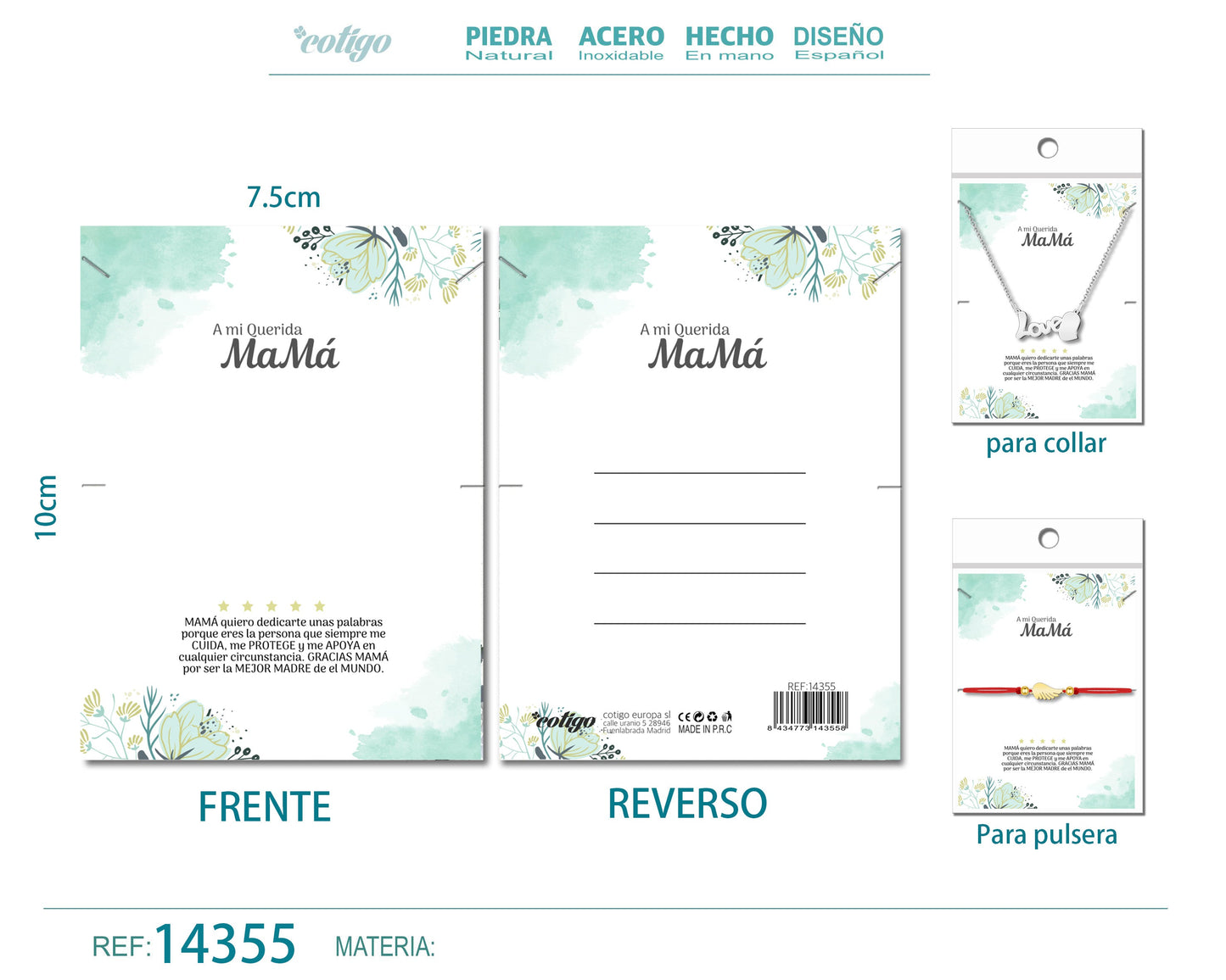 Tarjeta felicitación para Mamá