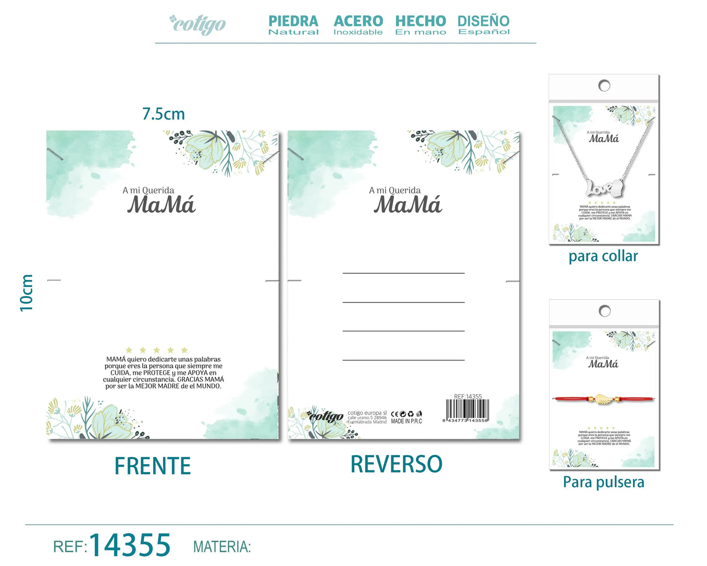 Tarjeta felicitación para Mamá - cotigo