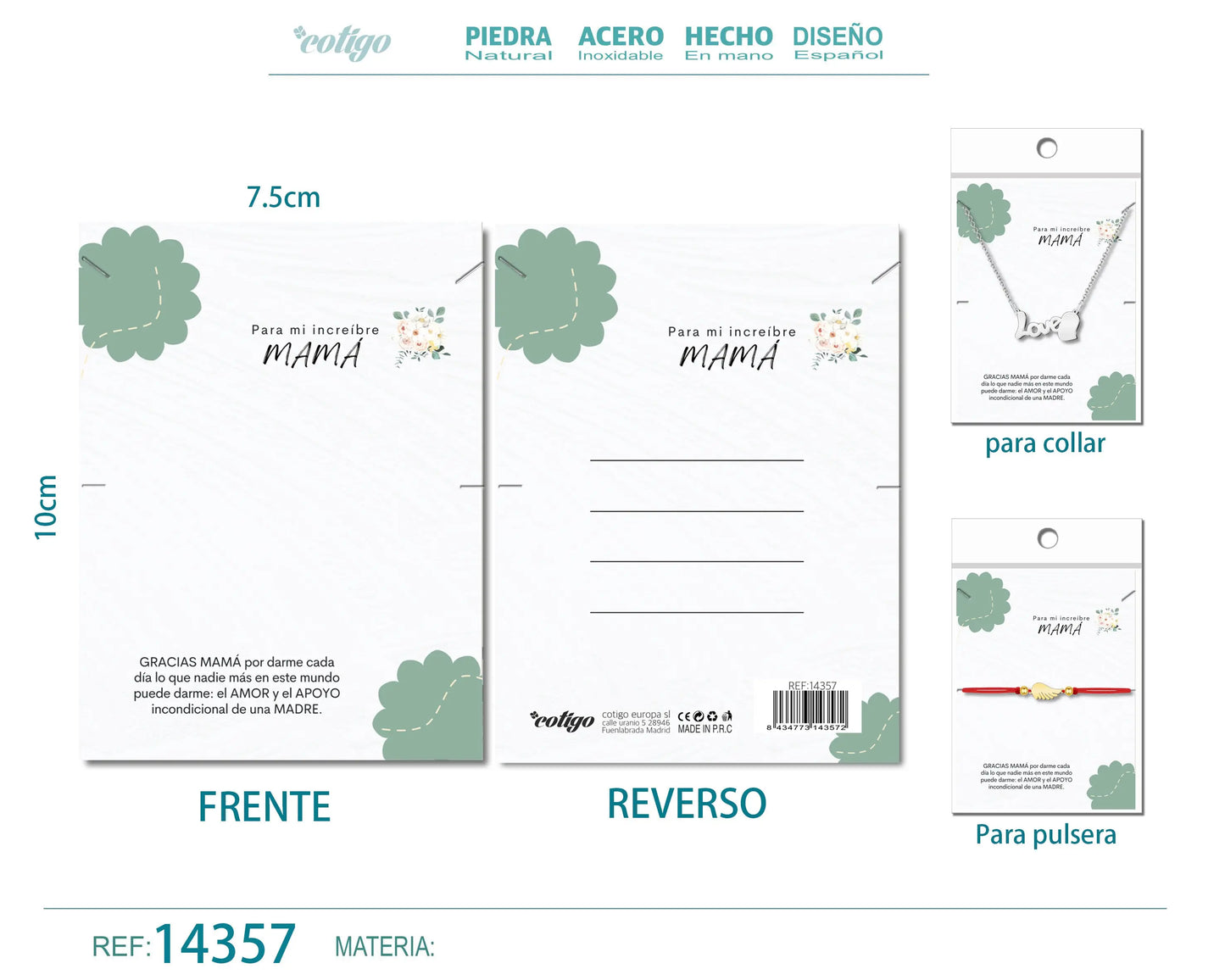 Tarjeta felicitación para Mamá - cotigo