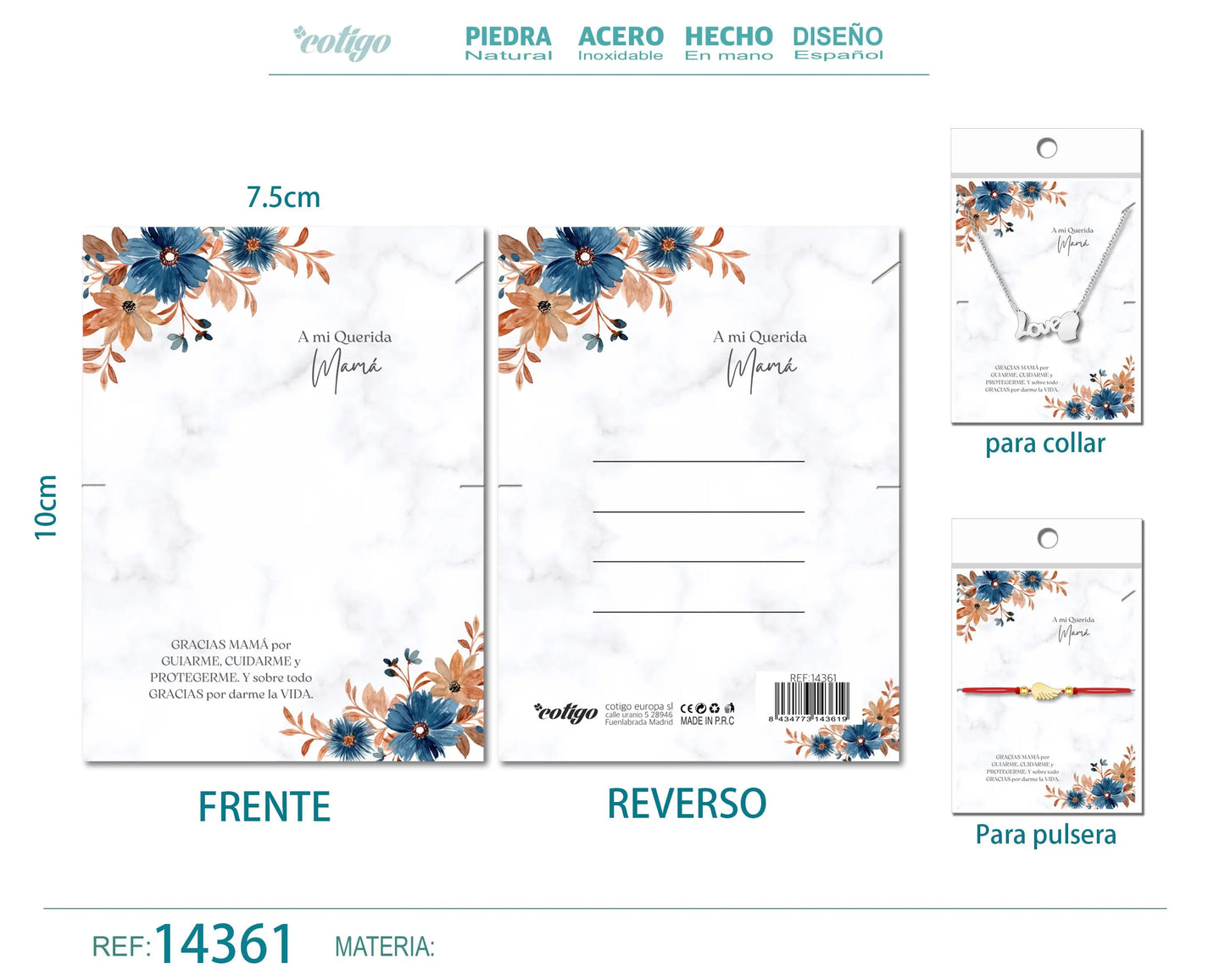 Tarjeta felicitación para Mamá - cotigo