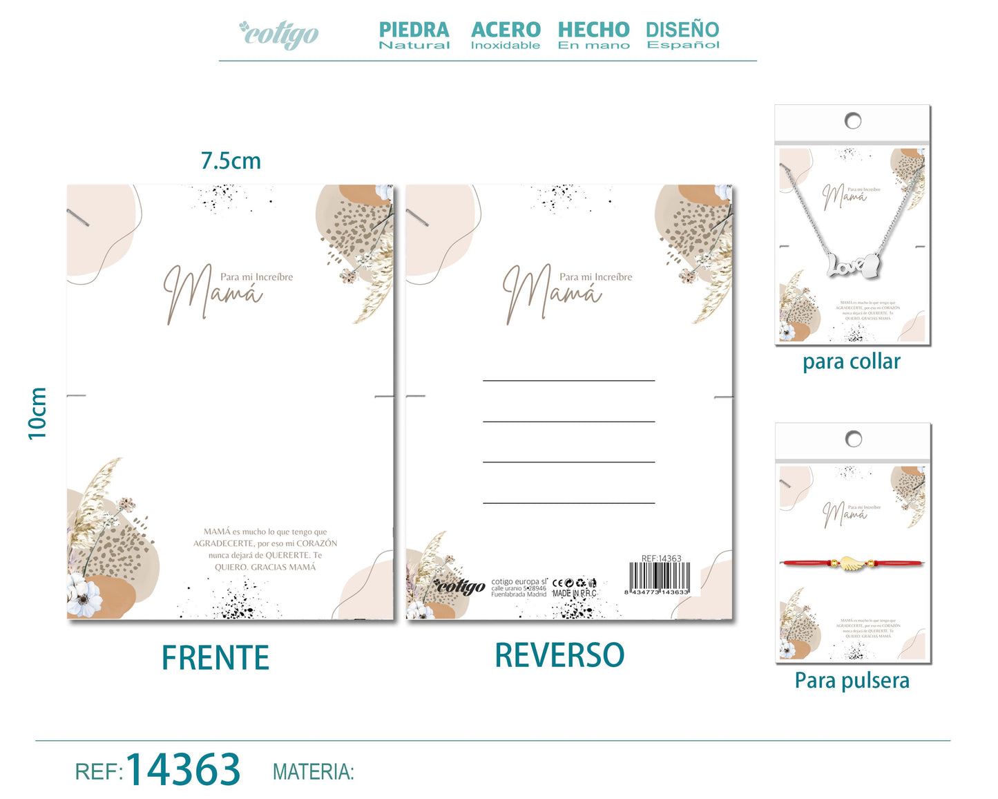 Tarjeta para regalo