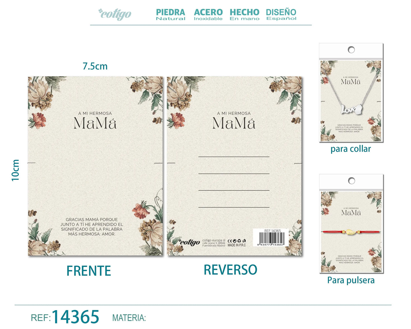 Tarjeta felicitación para Mamá - cotigo