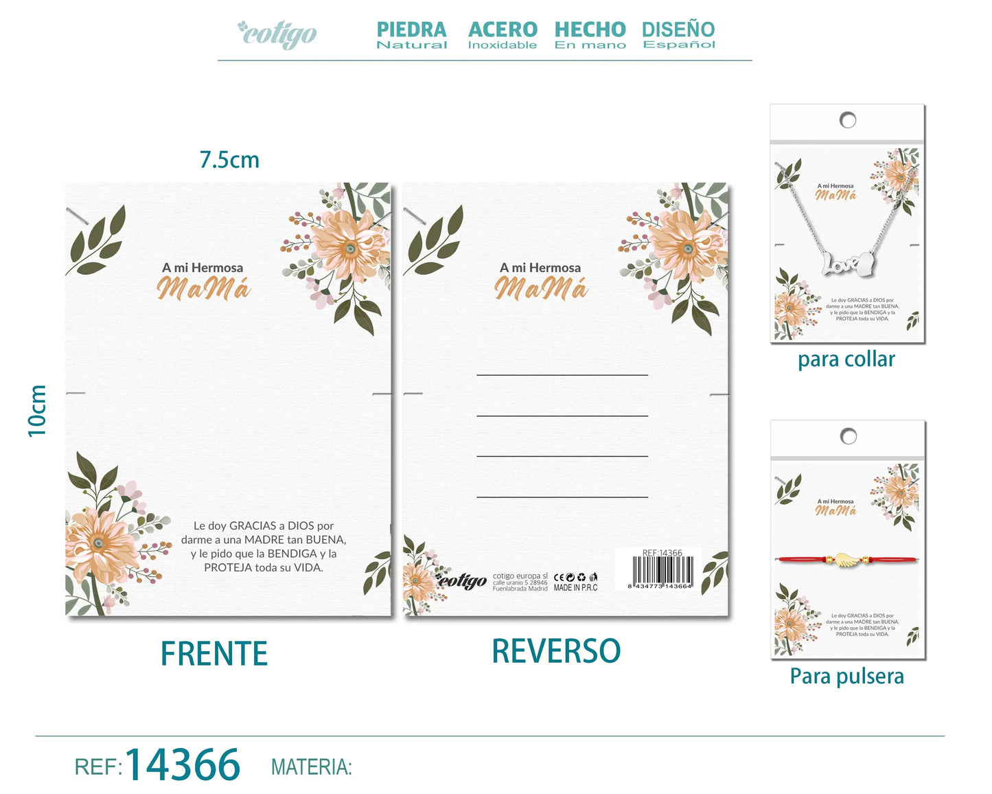 Tarjeta felicitación para Mamá - cotigo