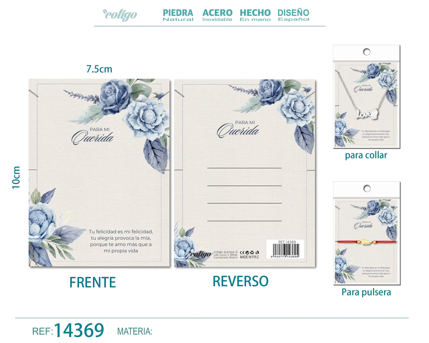 Tarjeta felicitación para Amor - cotigo