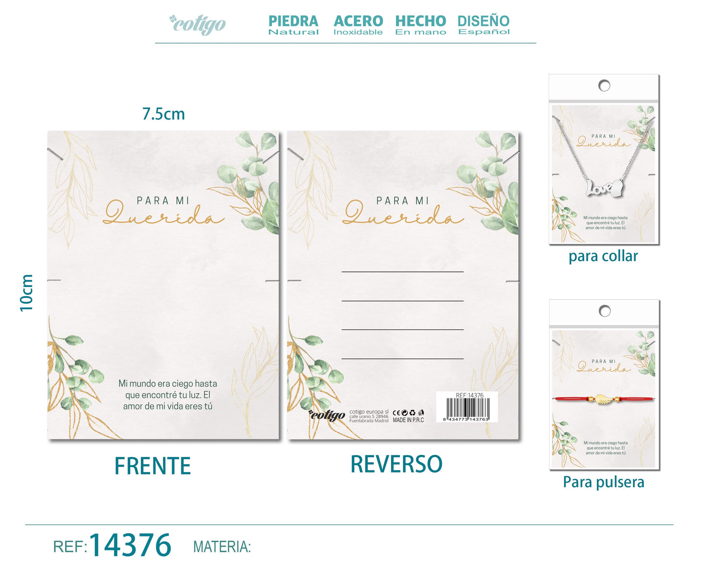 Tarjeta felicitación para Amor