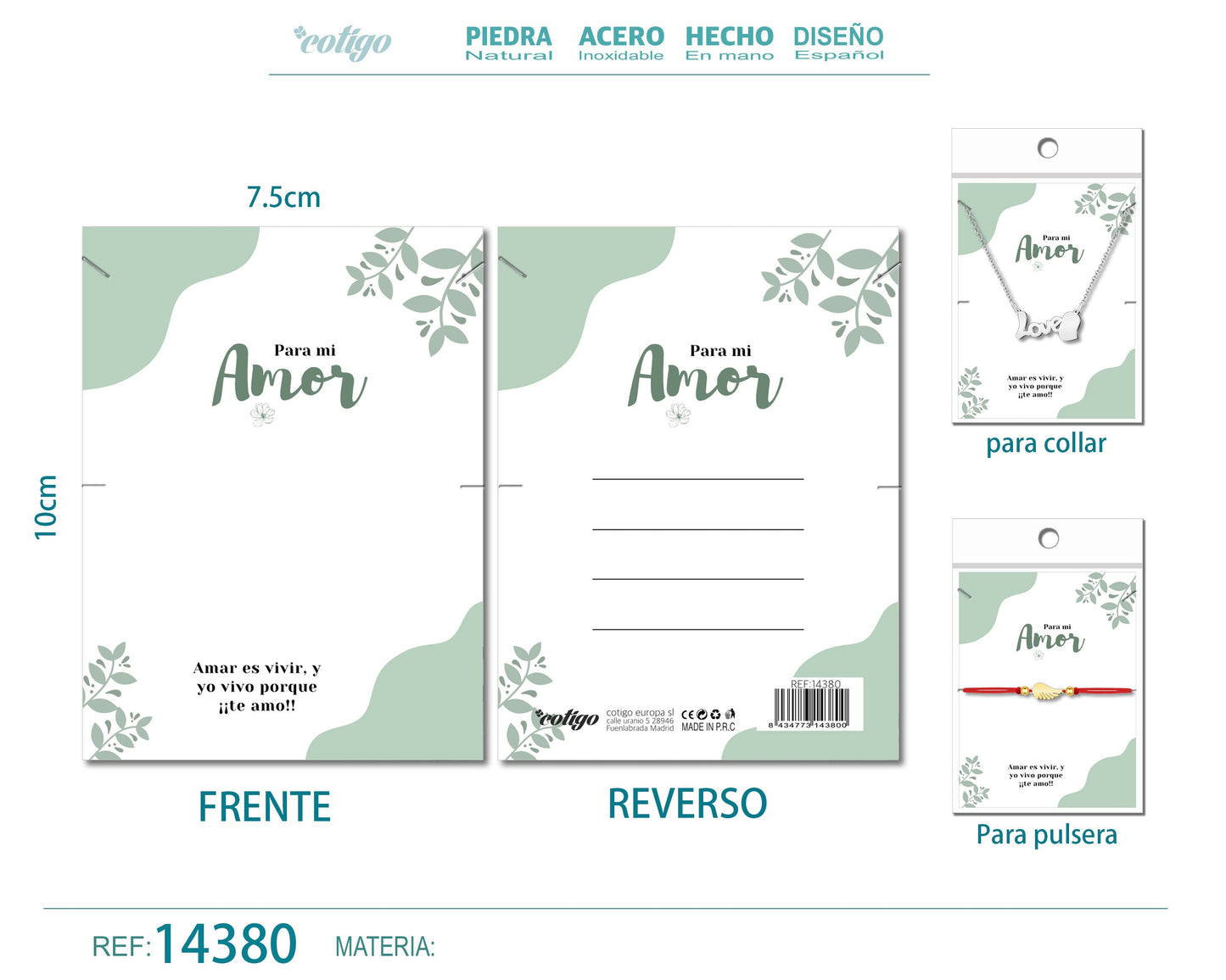 Tarjeta felicitación para Amor