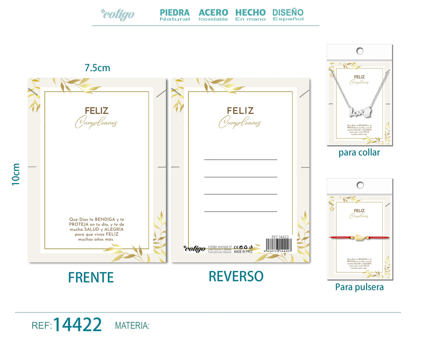 Tarjeta felicitación para Cumplea?o