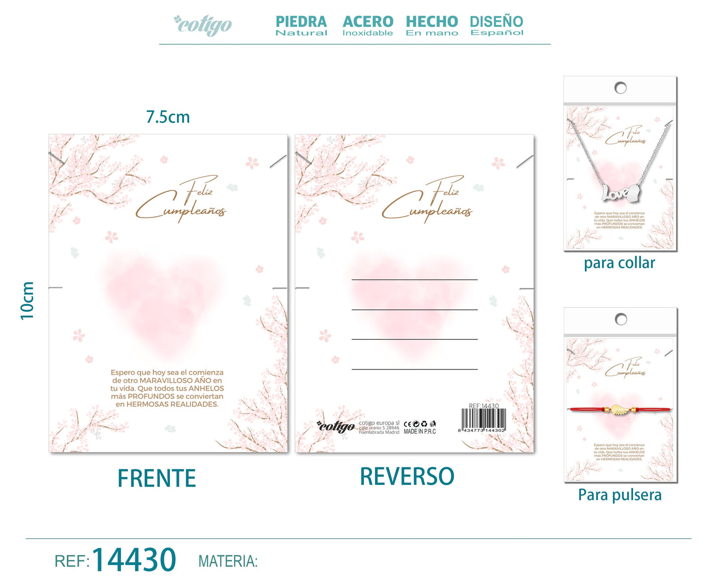 Tarjeta felicitación para Cumplea?o