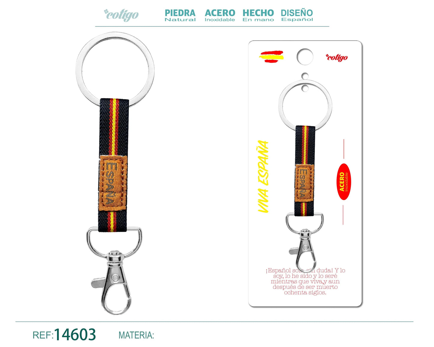 Llavero Espa?a - cotigo