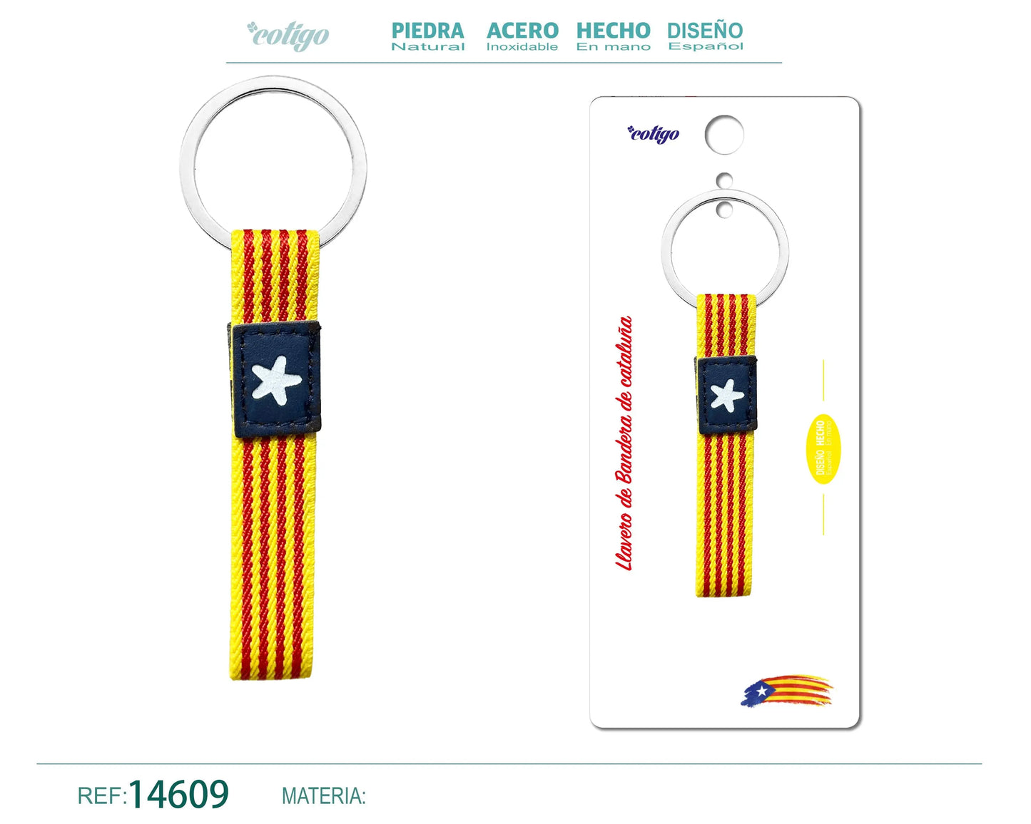 Llavero Bandera Cataluña - cotigo
