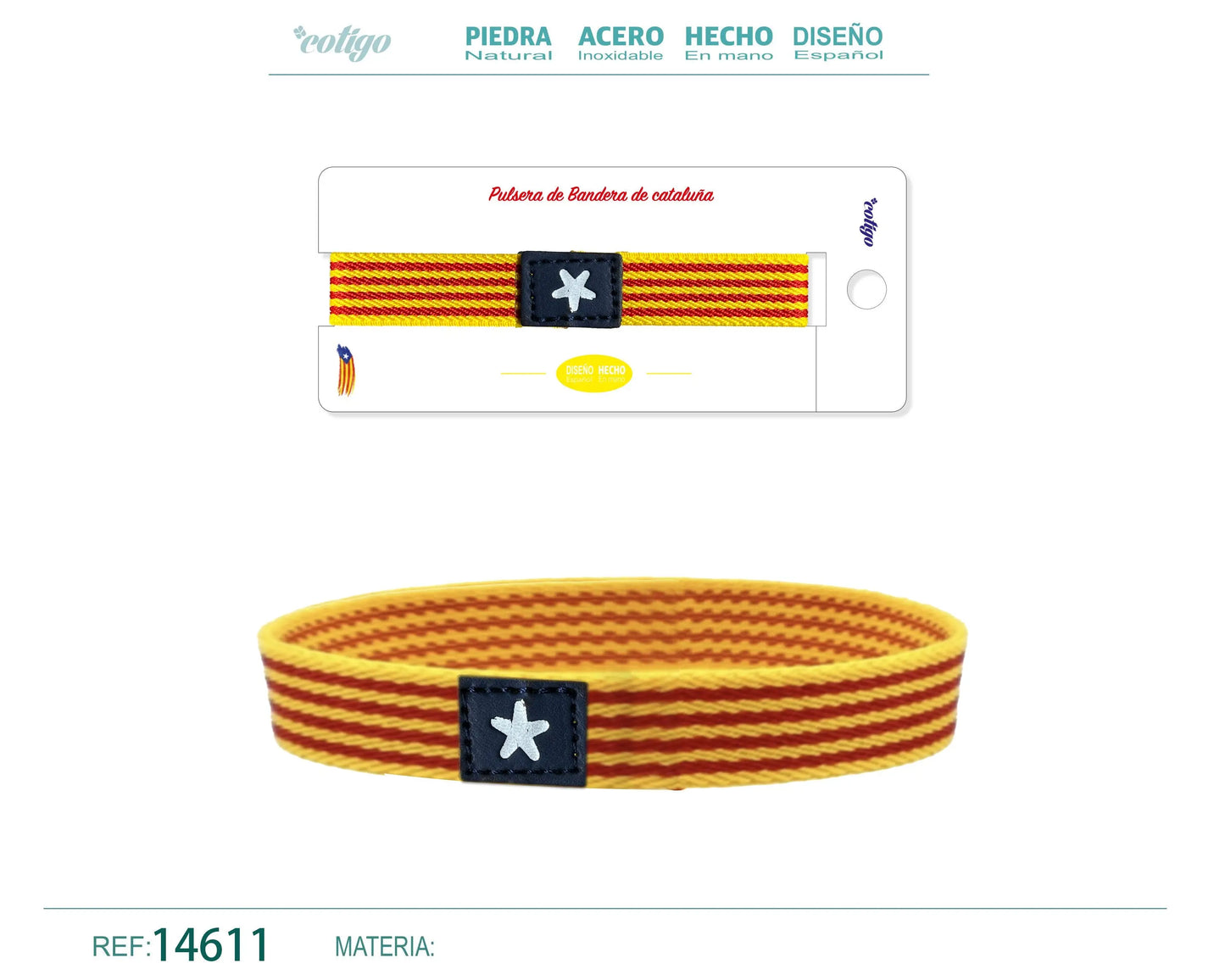 Pulsera Bandera Cataluña - cotigo
