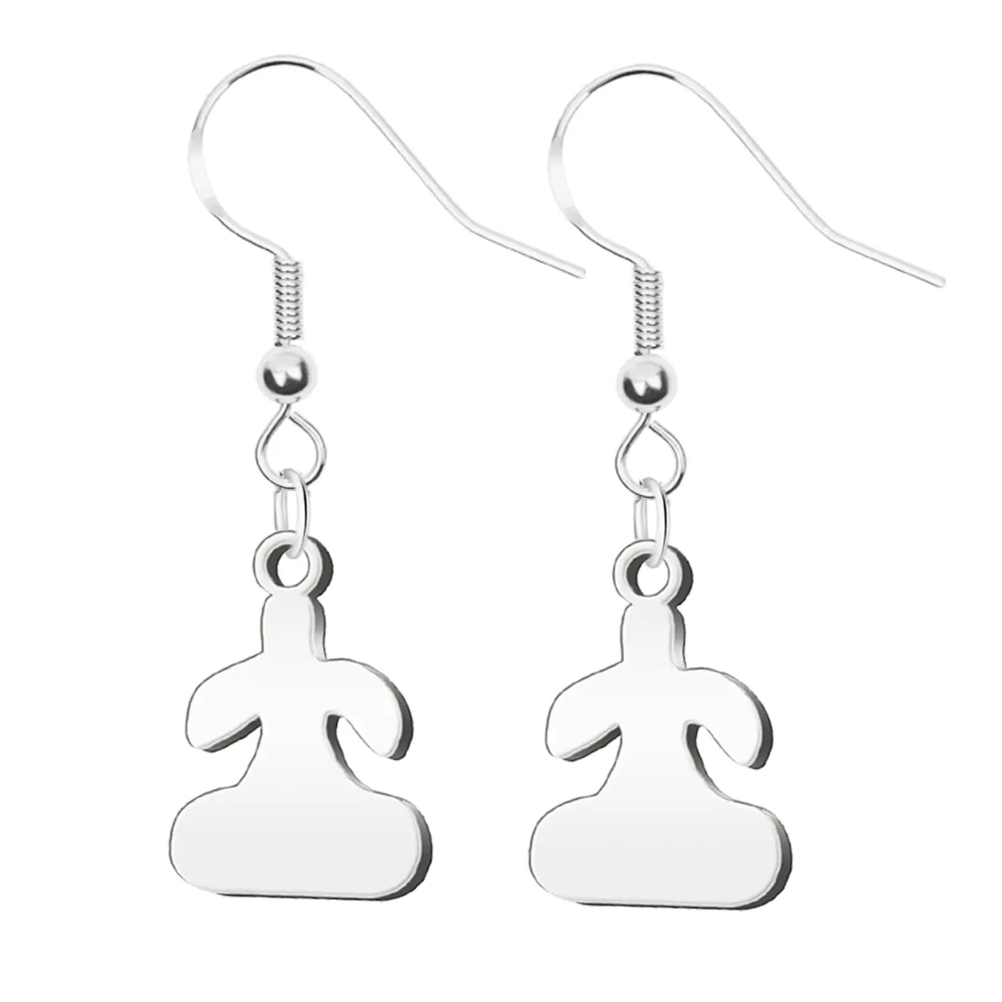 Pendiente Con Idolo de Tara Acero Plateado - cotigo