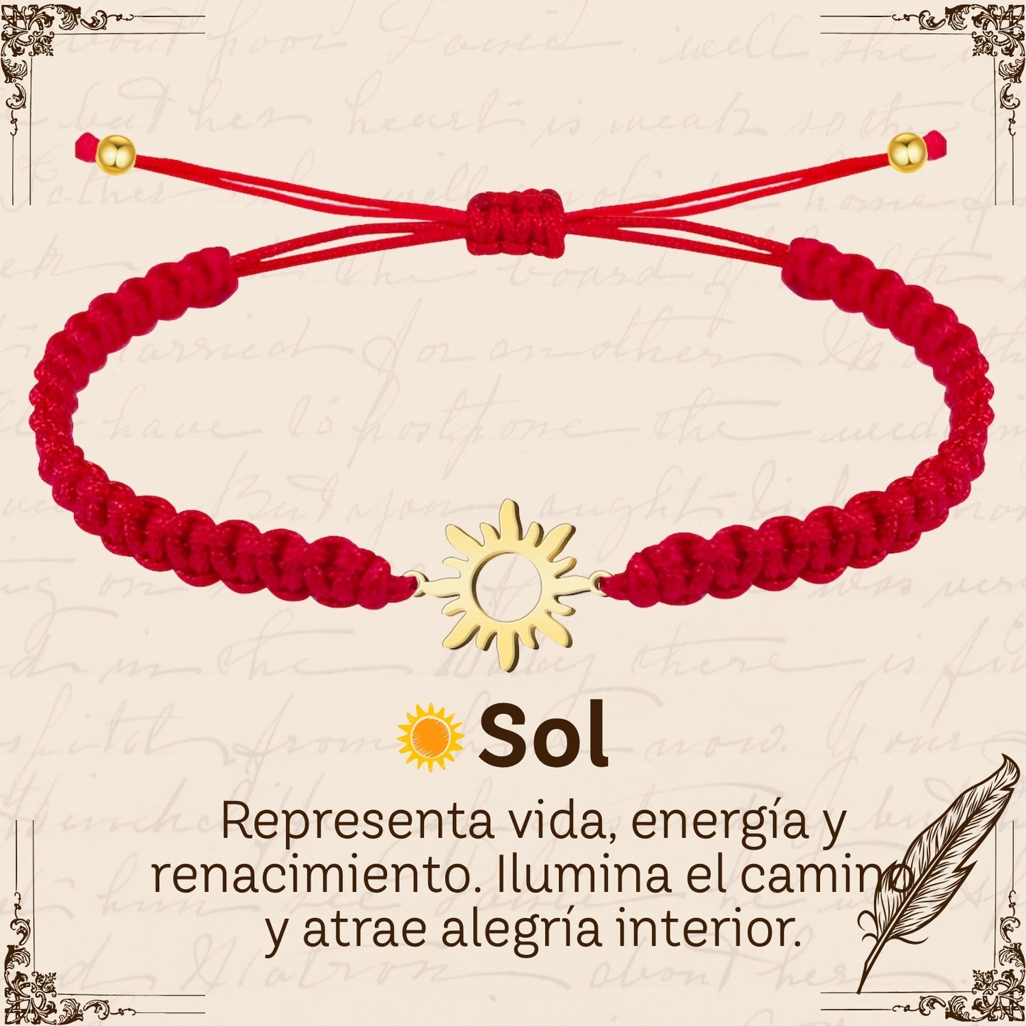 Pulsera Hilo Destino Roja Hecho a Mano 🧵 con Amuleto de Suerte y Protección 🍀 en Acero Inoxidable 💎