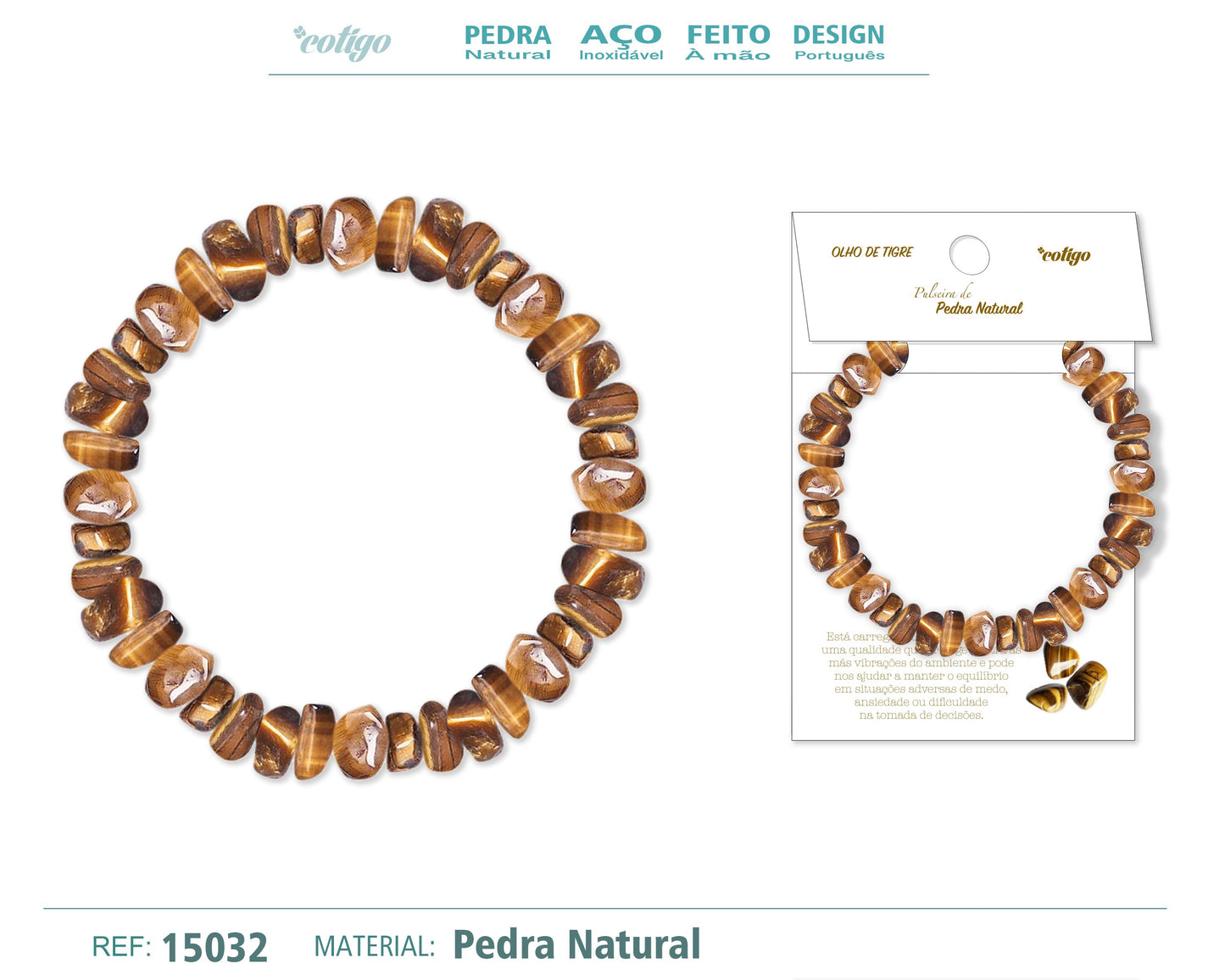 Pulsera Piedra natural-Ojo de tigre
