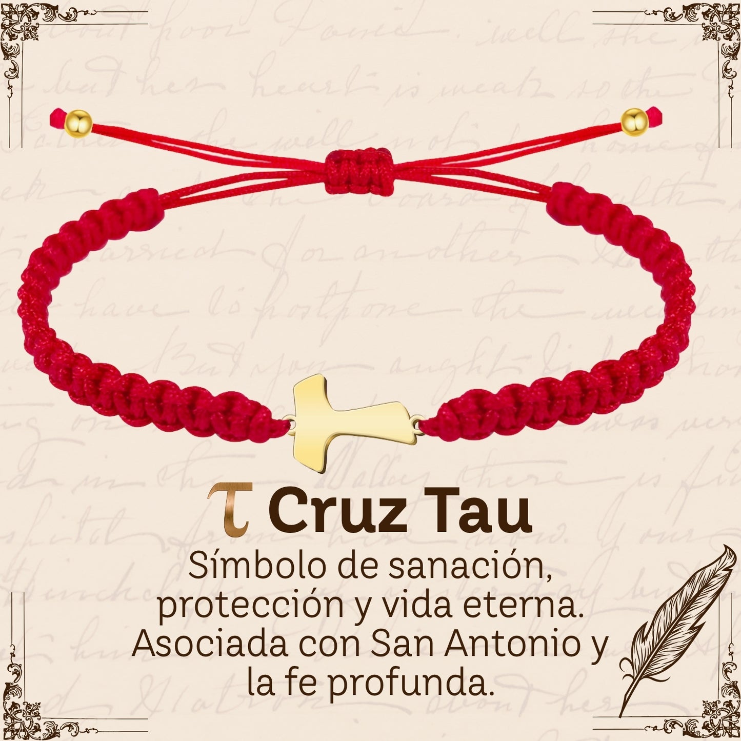 Pulsera Hilo Destino Roja Hecho a Mano 🧵 con Amuleto de Suerte y Protección 🍀 en Acero Inoxidable 💎