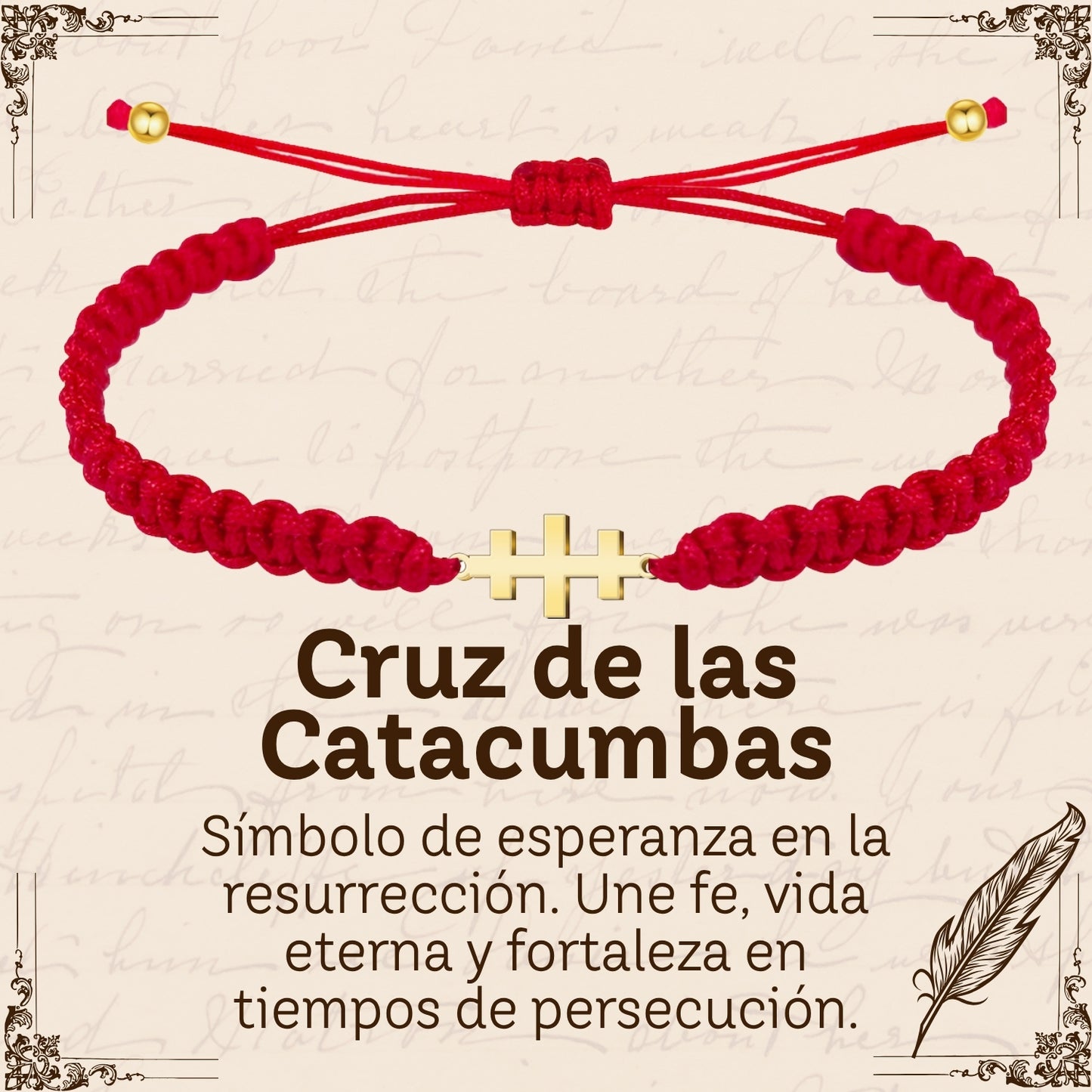 Pulsera Hilo Destino Roja Hecho a Mano 🧵 con Amuleto de Suerte y Protección 🍀 en Acero Inoxidable 💎