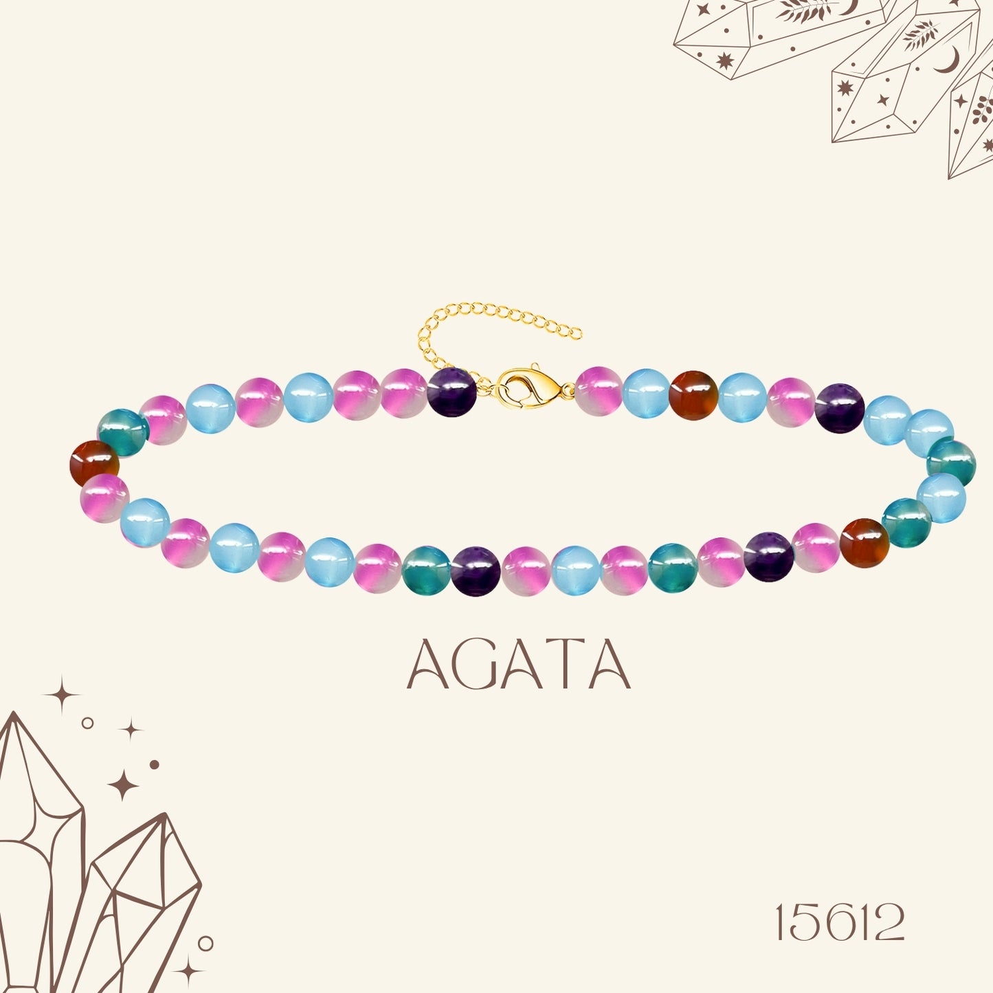 🌿 Pulsera de Piedra Natural 4mm ✨ con Accesorio en Acero Inoxidable 💎 ¡Incluye Pulsera 7 Nudos de Regalo! 🎁