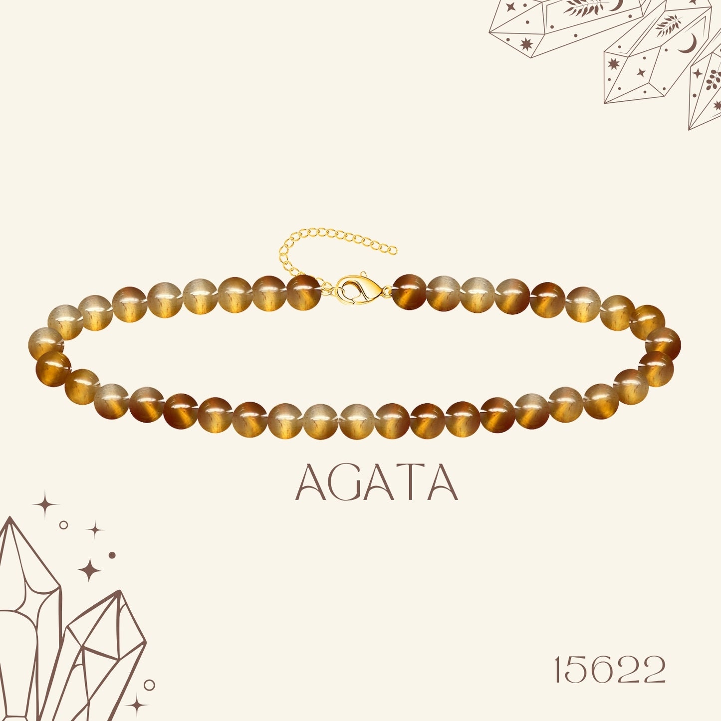 🌿 Pulsera de Piedra Natural 4mm ✨ con Accesorio en Acero Inoxidable 💎 ¡Incluye Pulsera 7 Nudos de Regalo! 🎁