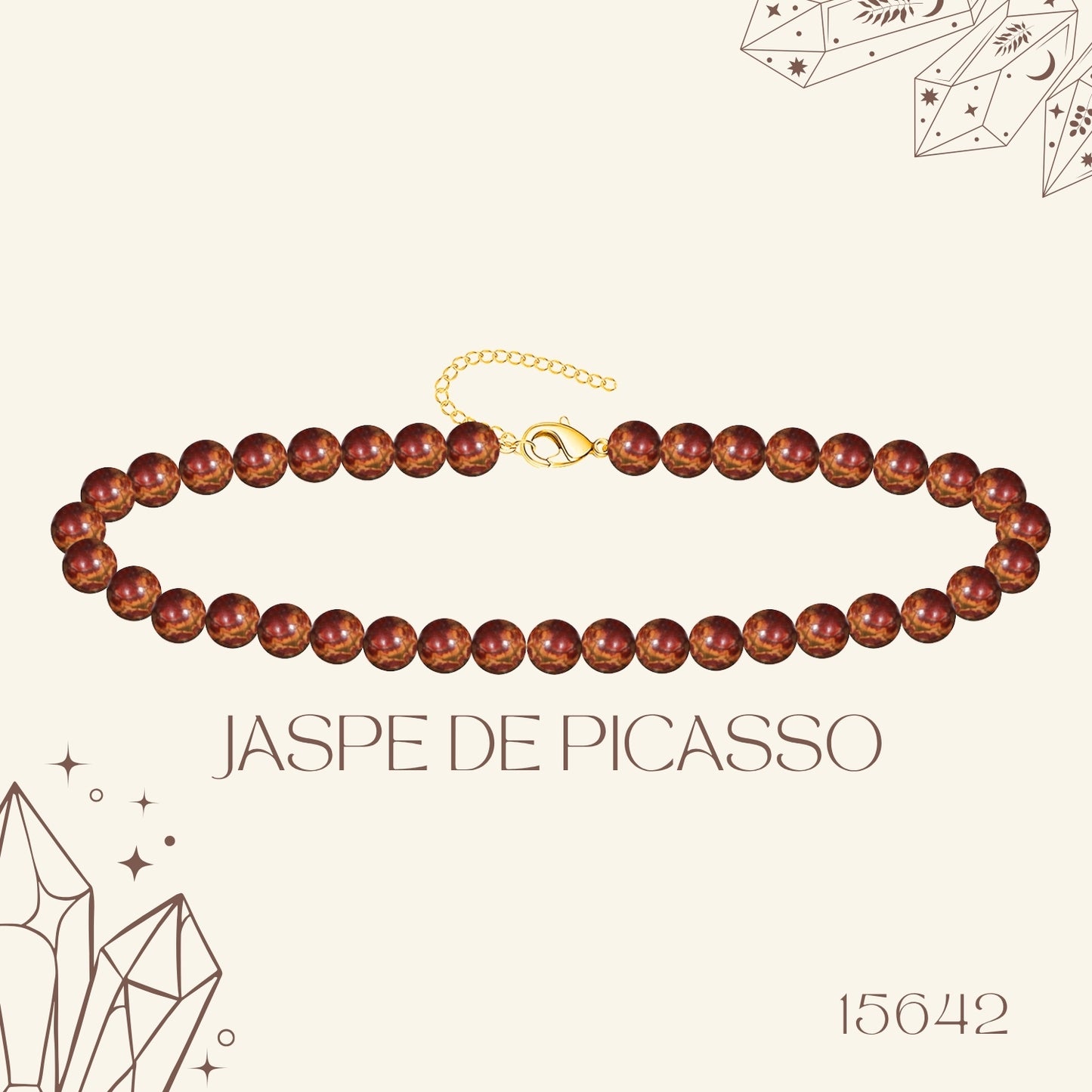 🌿 Pulsera de Piedra Natural 4mm ✨ con Accesorio en Acero Inoxidable 💎 ¡Incluye Pulsera 7 Nudos de Regalo! 🎁