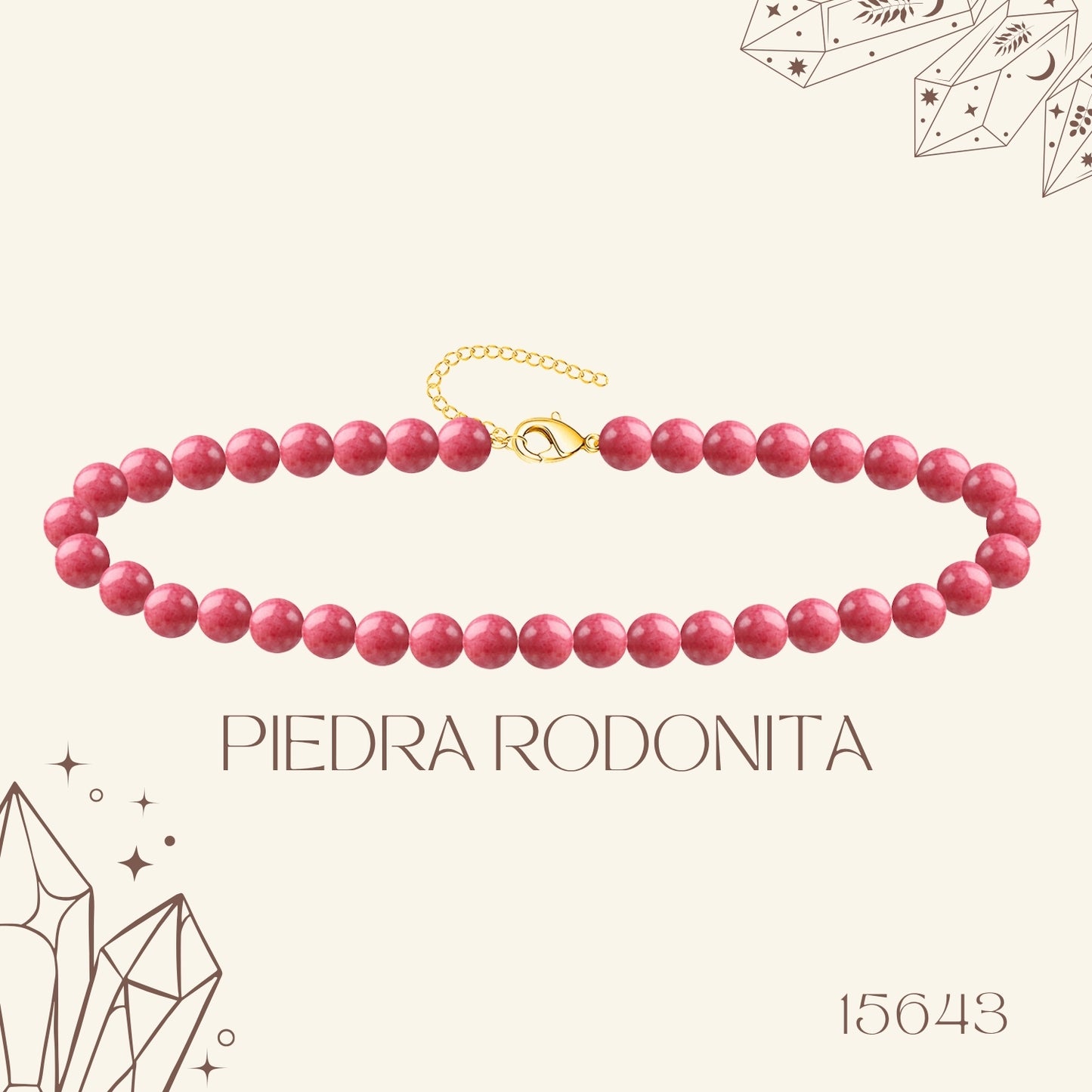 🌿 Pulsera de Piedra Natural 4mm ✨ con Accesorio en Acero Inoxidable 💎 ¡Incluye Pulsera 7 Nudos de Regalo! 🎁